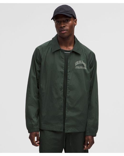Lululemon Lululemon Athletic Club Coaches Jacket Rainforest Green Size US M / EU 48-50 / 2 - 2 Thumbnail