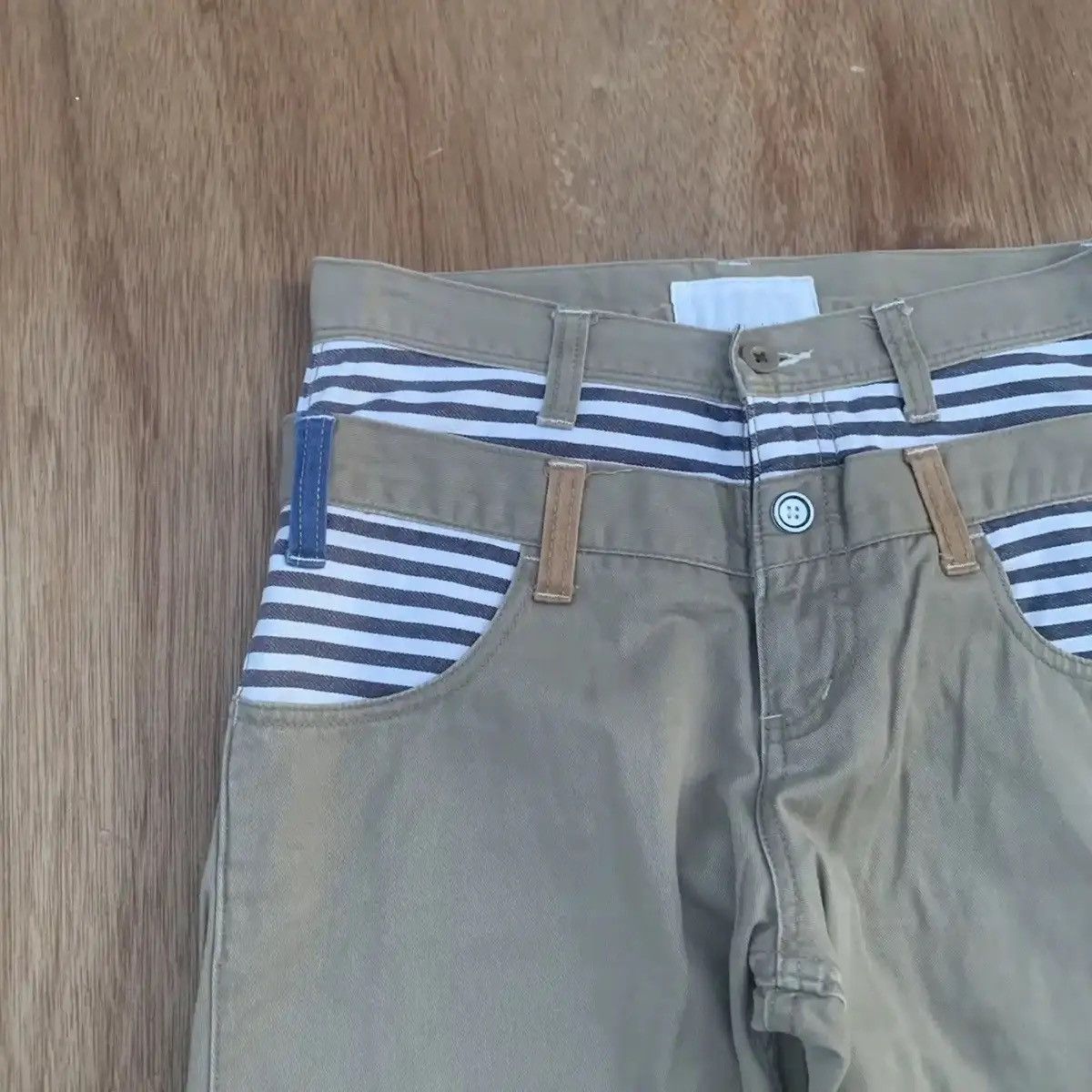 Infinite Archives VINTAGE DOUBLE WAIST TROUSERS NEUTRALINFINITY CARPENTER PANT Size US 29 - 4 Thumbnail