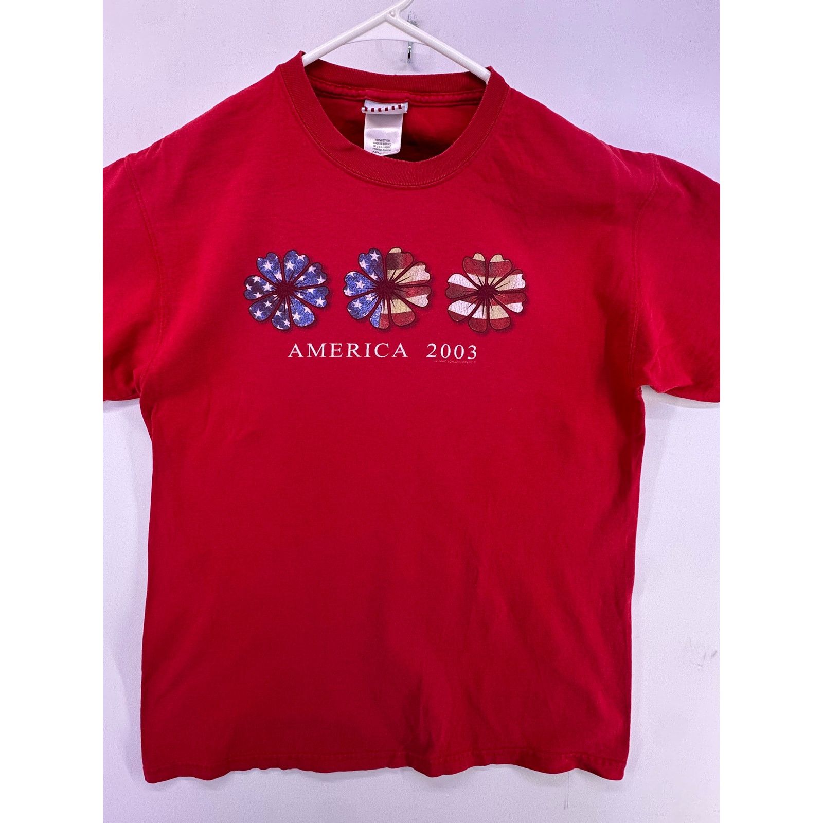 & Other Stories Vintage 2003 Size Medium Red Tee Flowers USA Sonoma Size US M / EU 48-50 / 2 - 3 Thumbnail