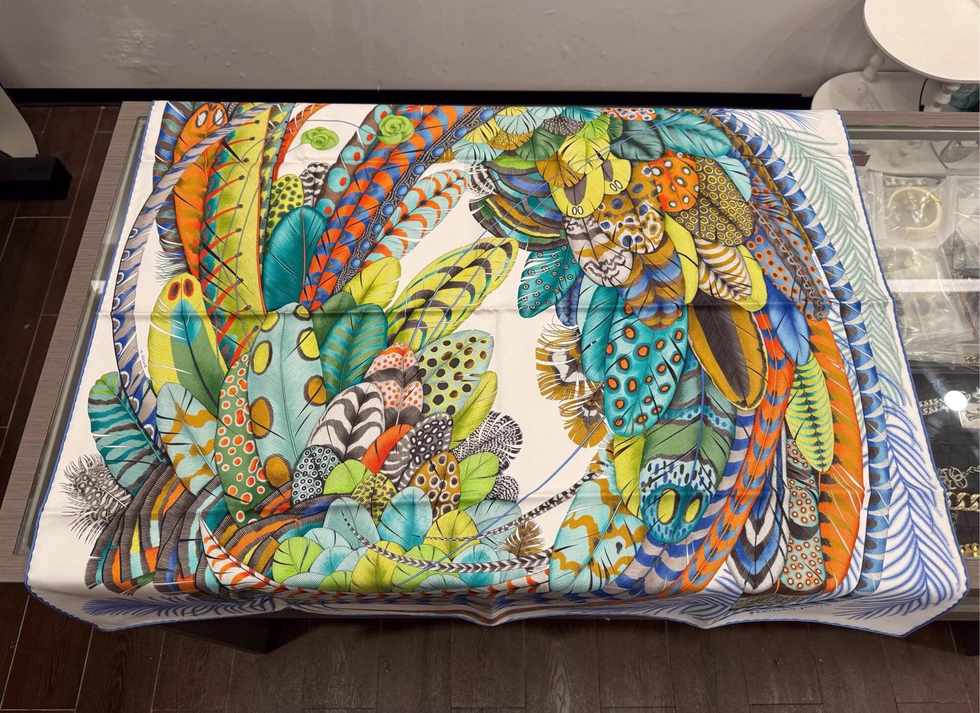 Hermes Hermes Feather Celebration Silk Scarf 90x90cm New with Box Size ONE SIZE - 4 Thumbnail