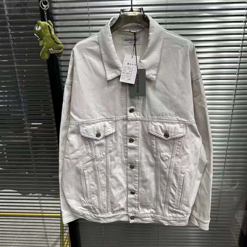 Balenciaga Balenciaga Chest Logo Denim Jacket - dmc Size US XS / EU 42 / 0 - 1 Thumbnail