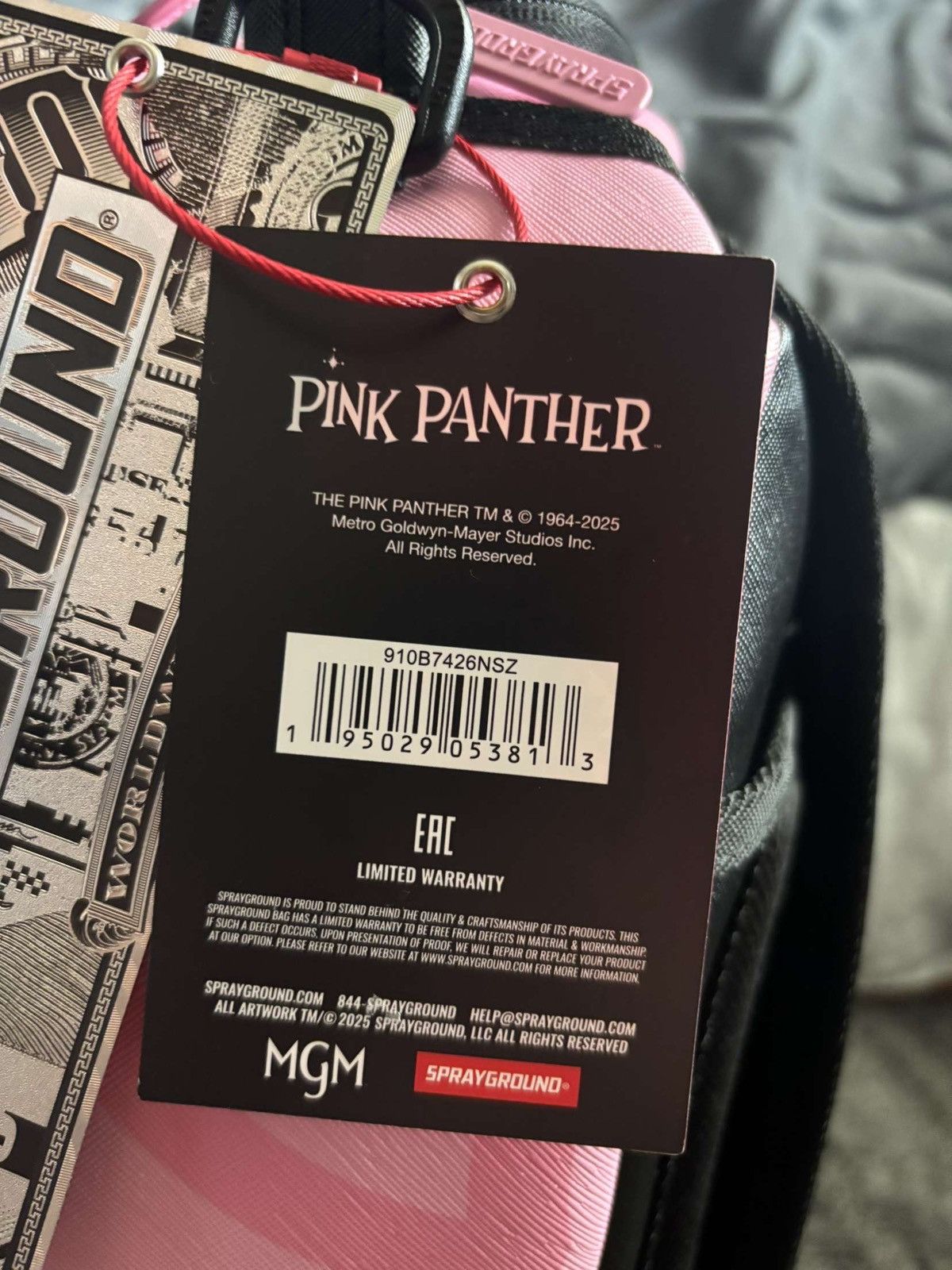 Sprayground Spraygrounds Limited Edition Pink Panther Backpack Size ONE SIZE - 6 Thumbnail