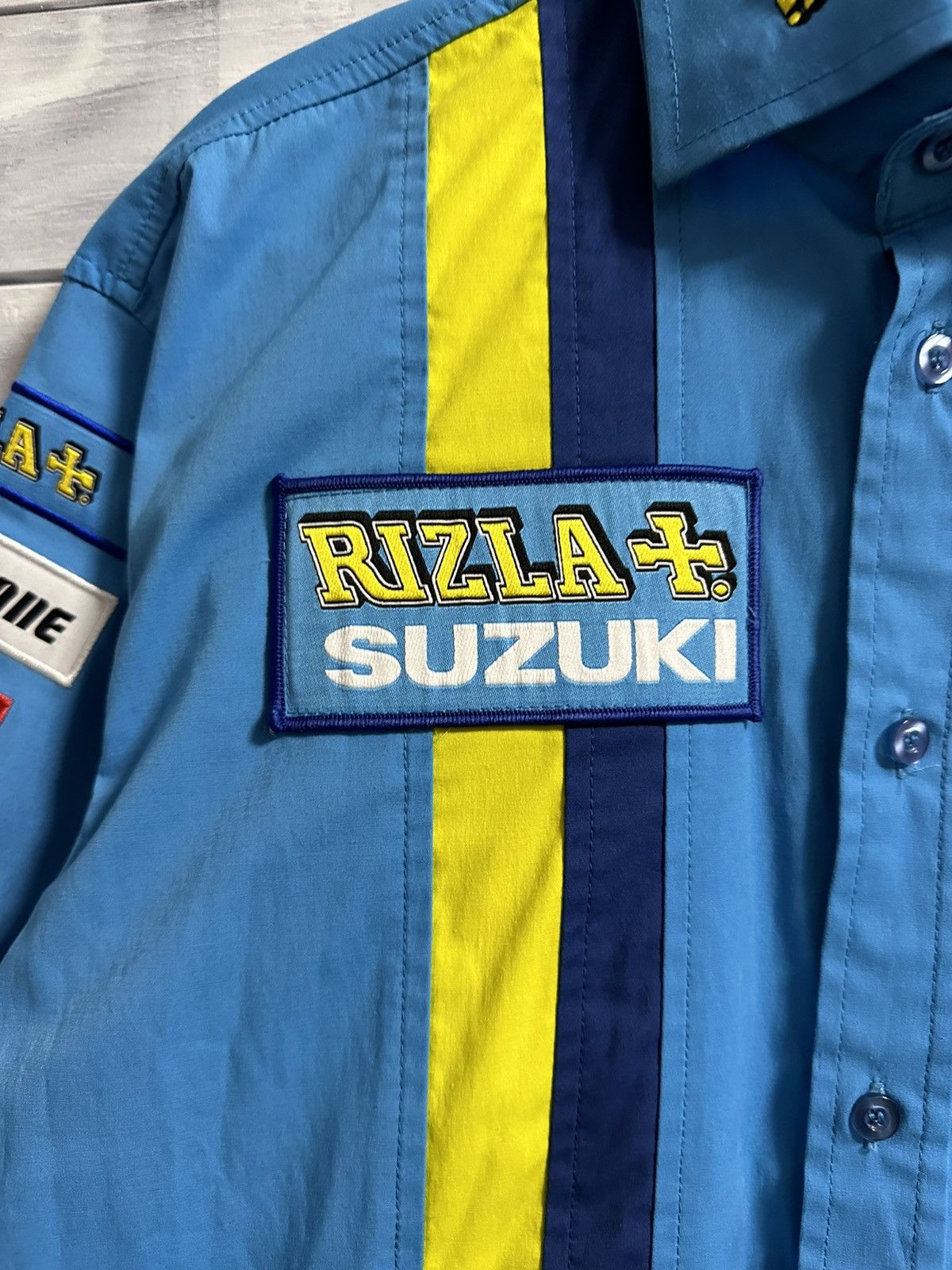 Japanese Brand Rare Vintage Racing Shirt Suzuki Rizla Motorsport Size US S / EU 44-46 / 1 - 4 Thumbnail