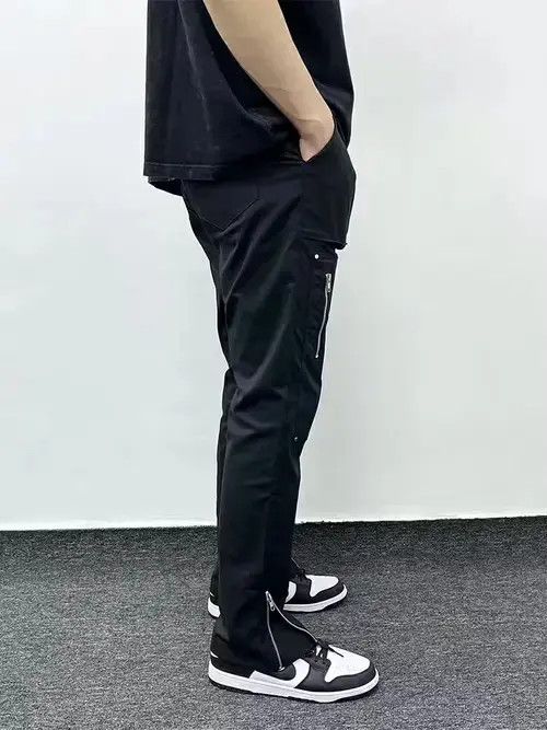 Designer × Japanese Brand × Vintage zipper utility punk carpenter pants Size US 30 / EU 46 - 3 Thumbnail