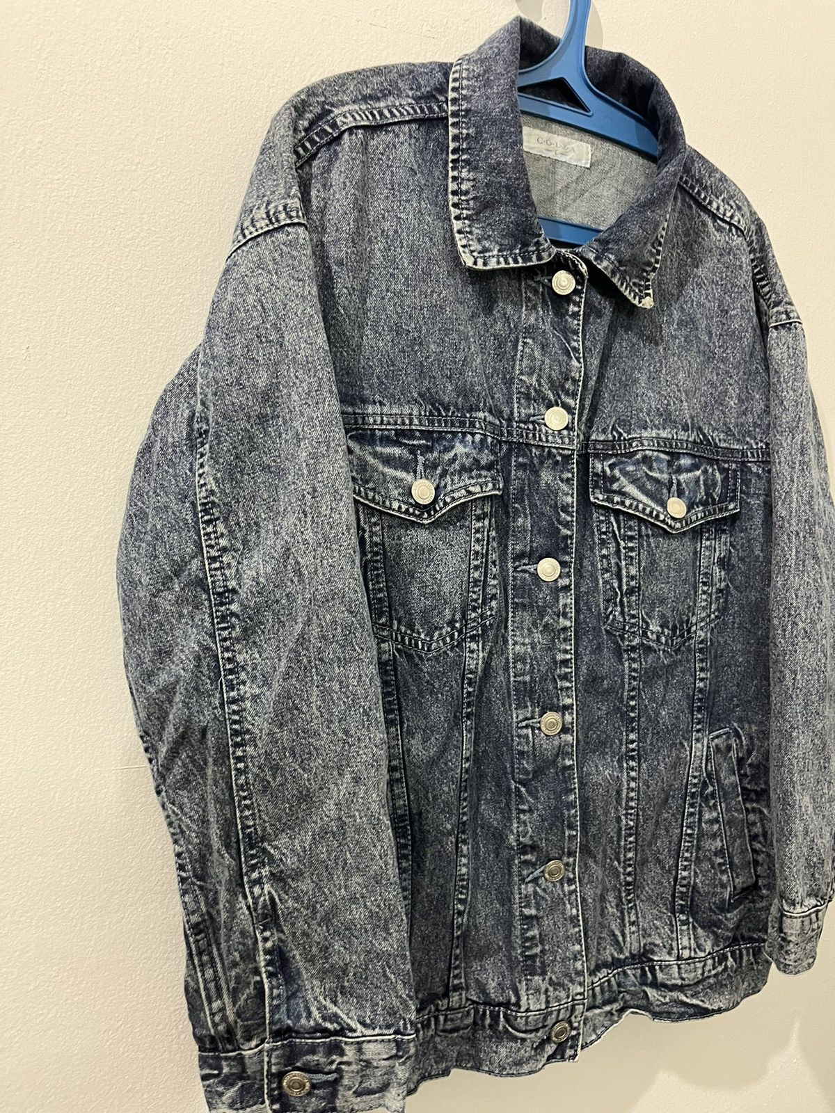 Denim & Co. COLZA Lefty Button Nice Blue Denim Color Women Jackets Size US L / EU 52-54 / 3 - 3 Thumbnail