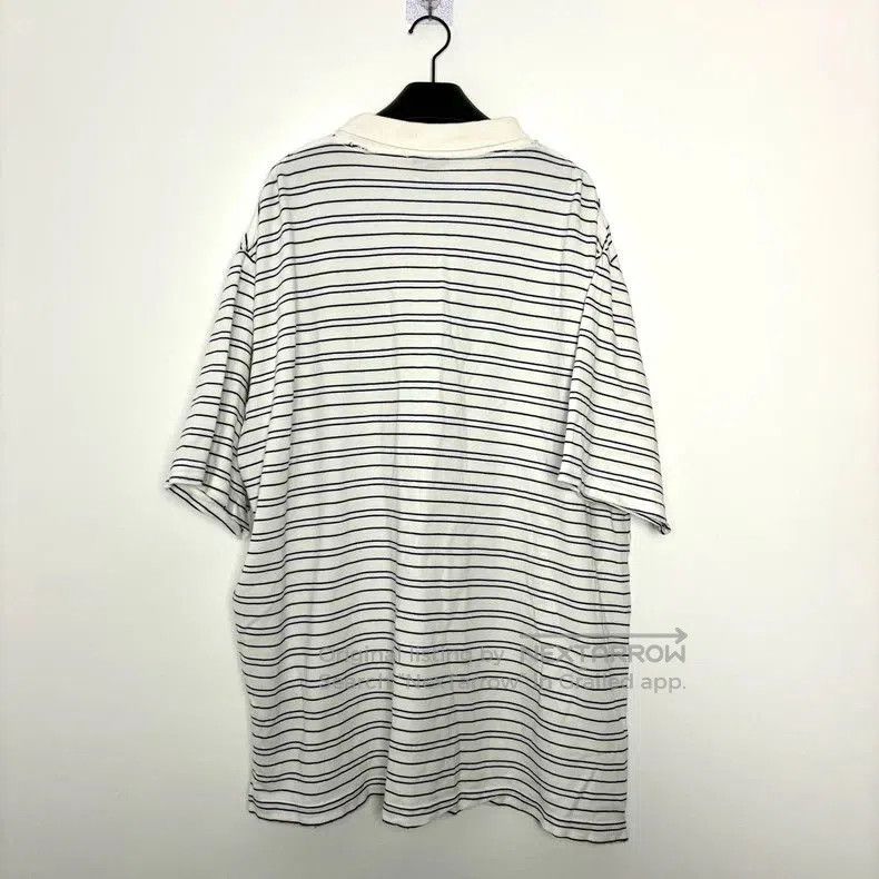 Balenciaga Balenciaga 25ss Striped Polo Short Sleeve. Size US M / EU 48-50 / 2 - 2 Thumbnail
