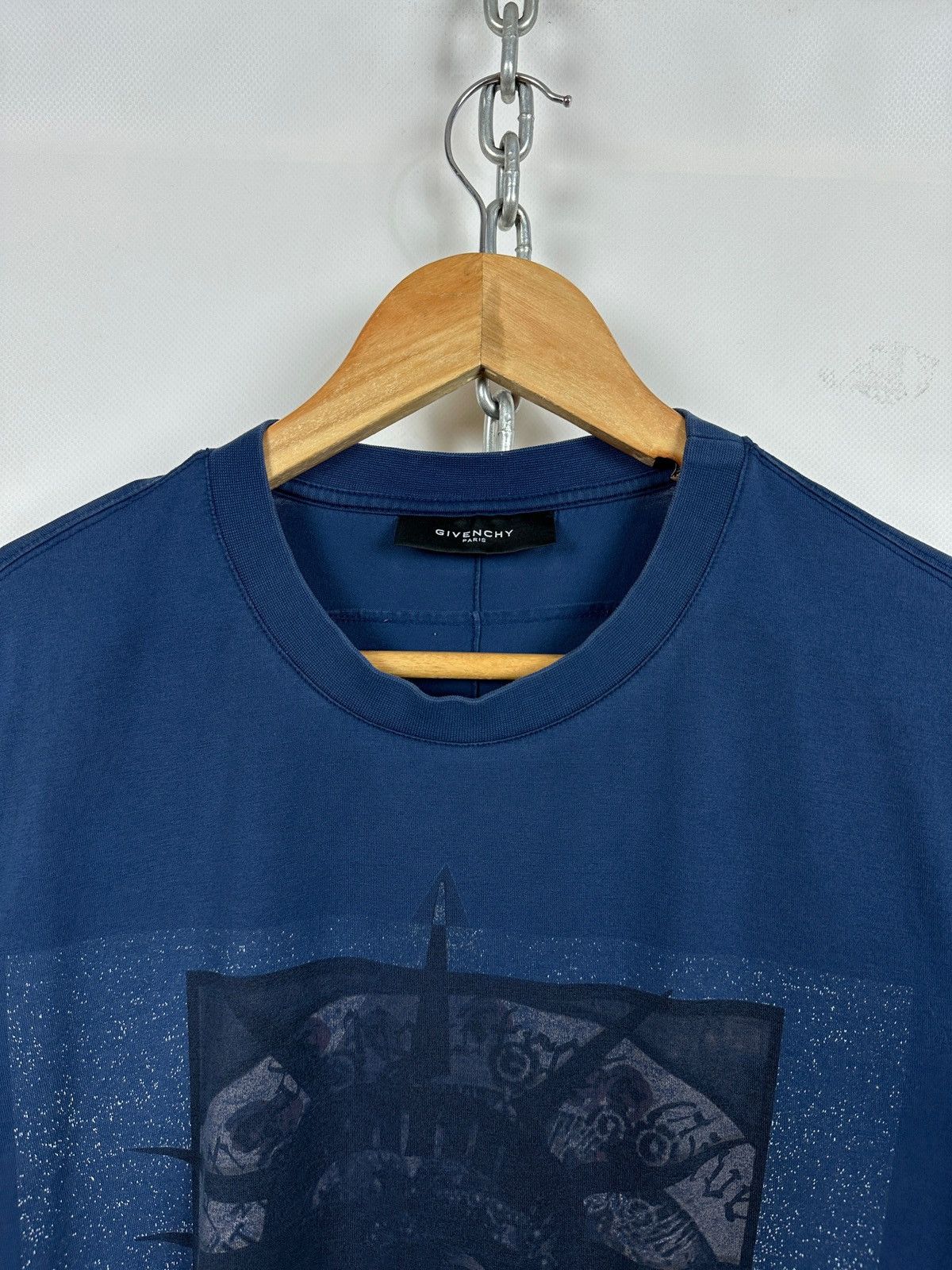 Givenchy Givenchy Statue Of Liberty Blue T-Shirt Size US M / EU 48-50 / 2 - 8 Thumbnail