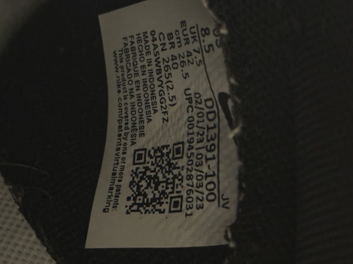 Nike Nike Dunk Low Retro Panda Size US 8.5 / EU 41-42 - 6 Thumbnail