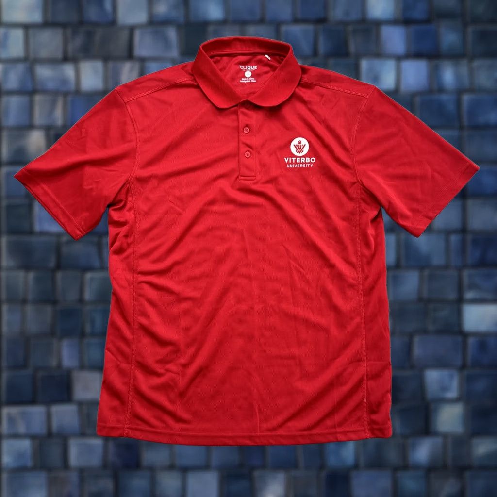 Vintage Viterbo University V-Hawks Red Polo Shirt Adult Large Short Sleeve Men Nike? Size US L / EU 52-54 / 3 - 1 Thumbnail