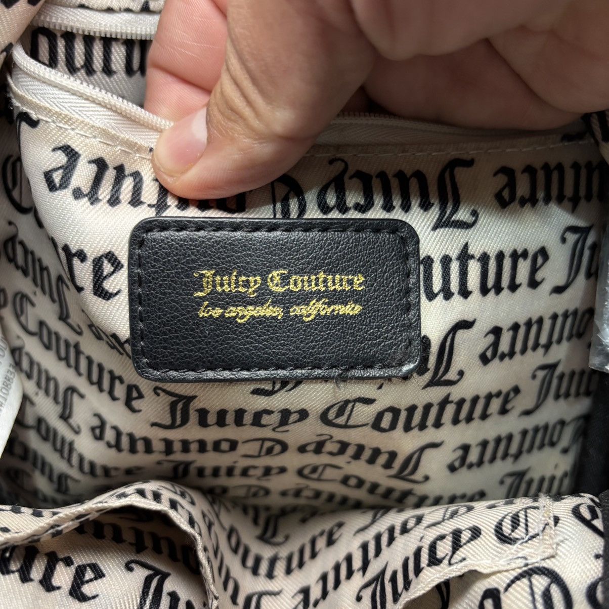 Juicy Couture Juicy Couture mini backpack black status gothic stripe Size ONE SIZE - 10 Thumbnail