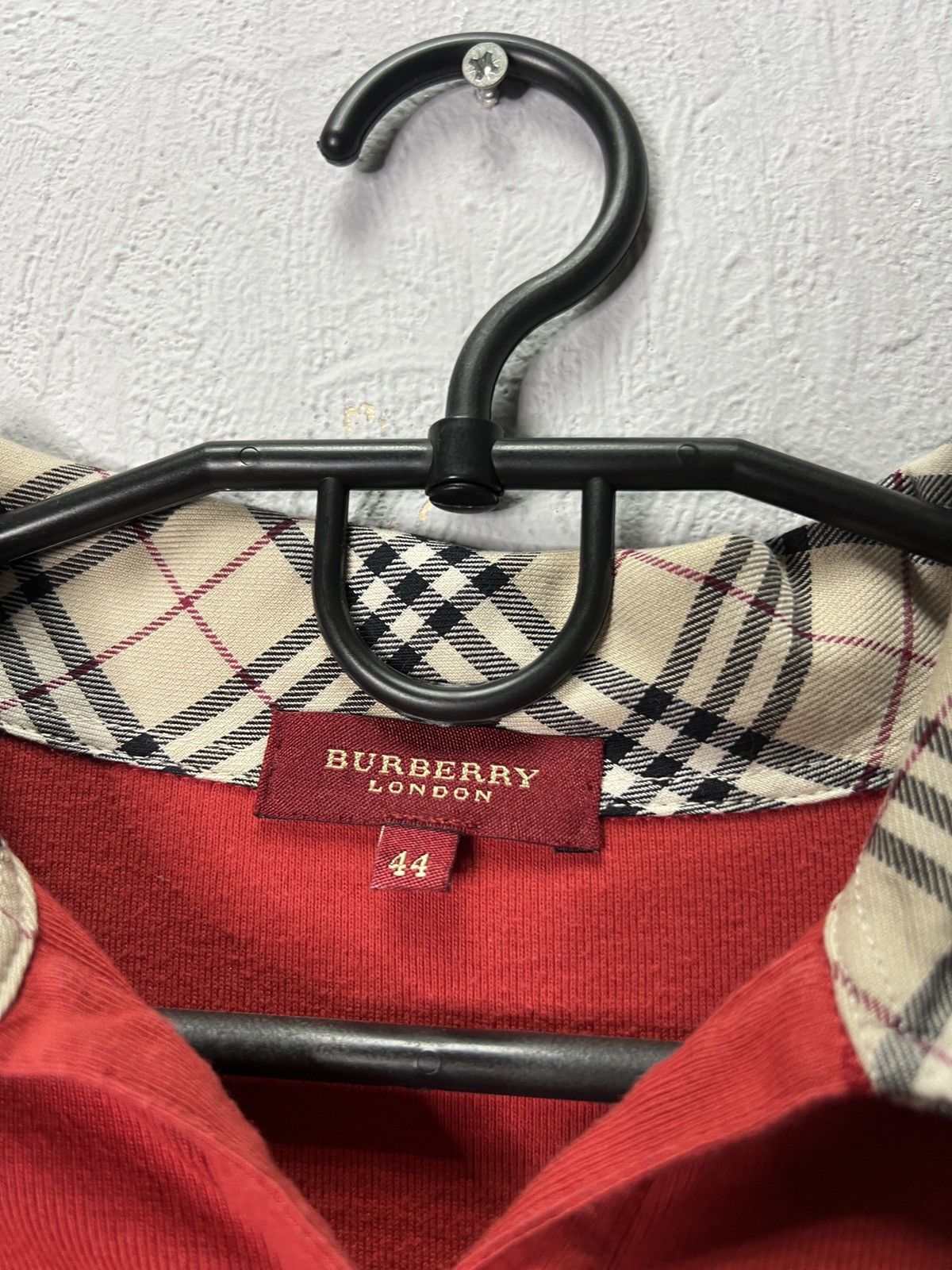 Burberry Burberry London Red Long Sleeve Polo Shirt Size M / US 6-8 / IT 42-44 - 6 Thumbnail