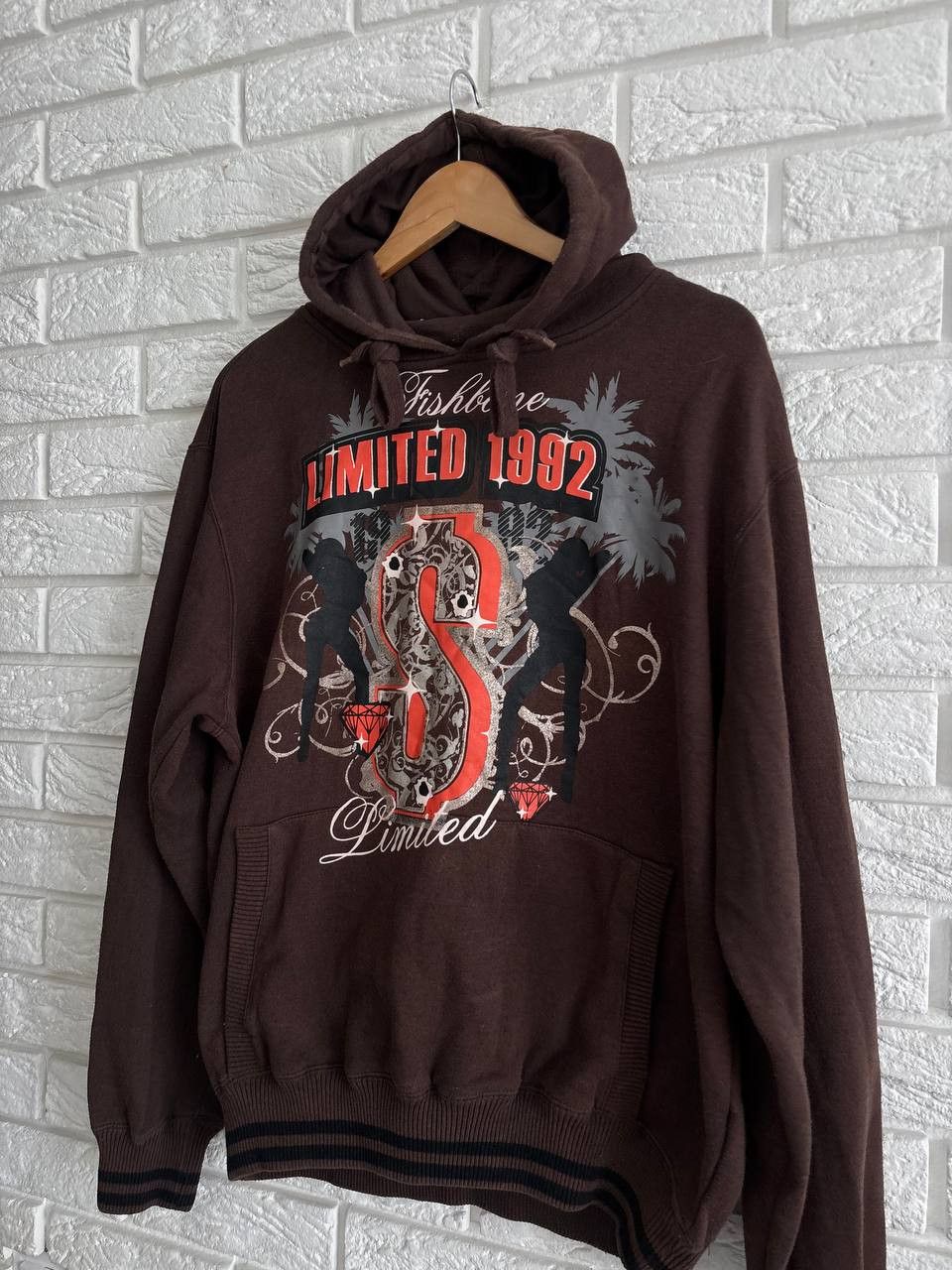 Other Fishbone hoodie big loge vintage 1992 rare brown Y2K SKATE Size US M / EU 48-50 / 2 - 4 Thumbnail