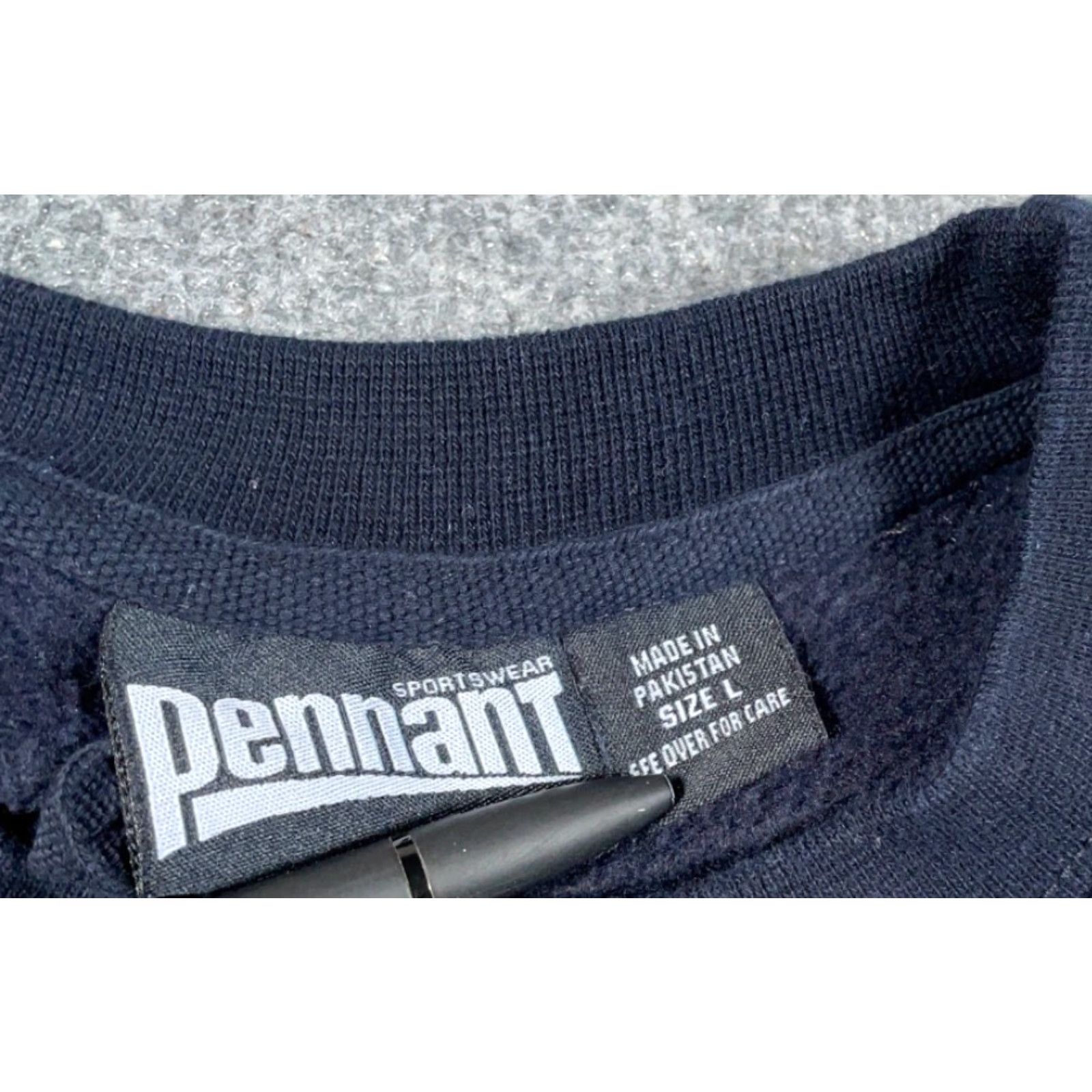 Vintage VINTAGE Pennant Sweatshirt Sports Shirt Adult Large Black Lacrosse Print Size US L / EU 52-54 / 3 - 3 Thumbnail