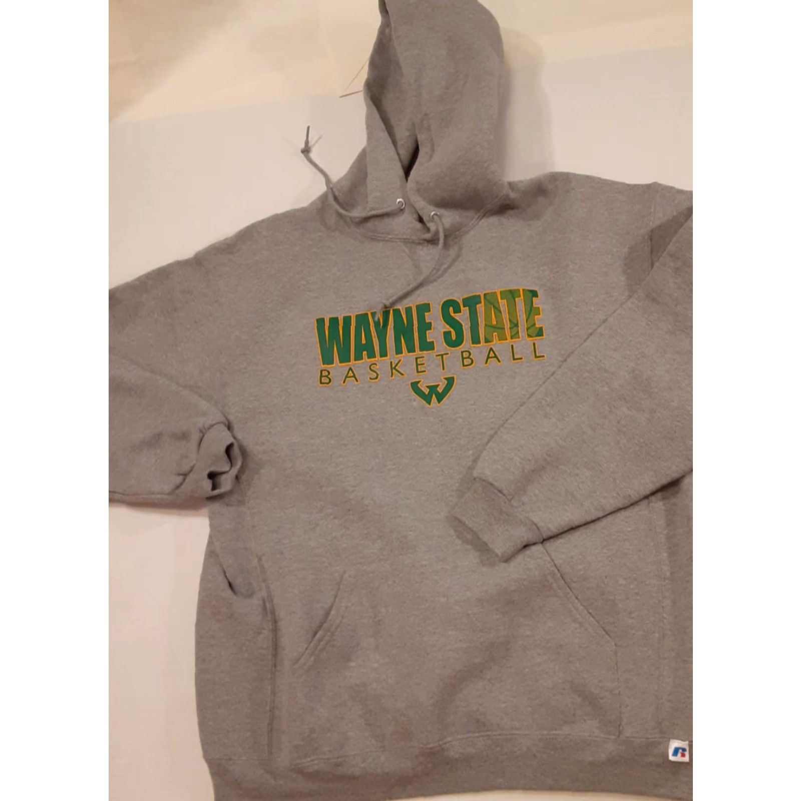 Riddell VINTAGE Wayne State Basketball pullover Hooded Sweatshirt XL Riddell EUC Men Gray Crew Neck Sweatshirt Hooded Basketball Fans Mens Size US XL / EU 56 / 4 - 2 Thumbnail