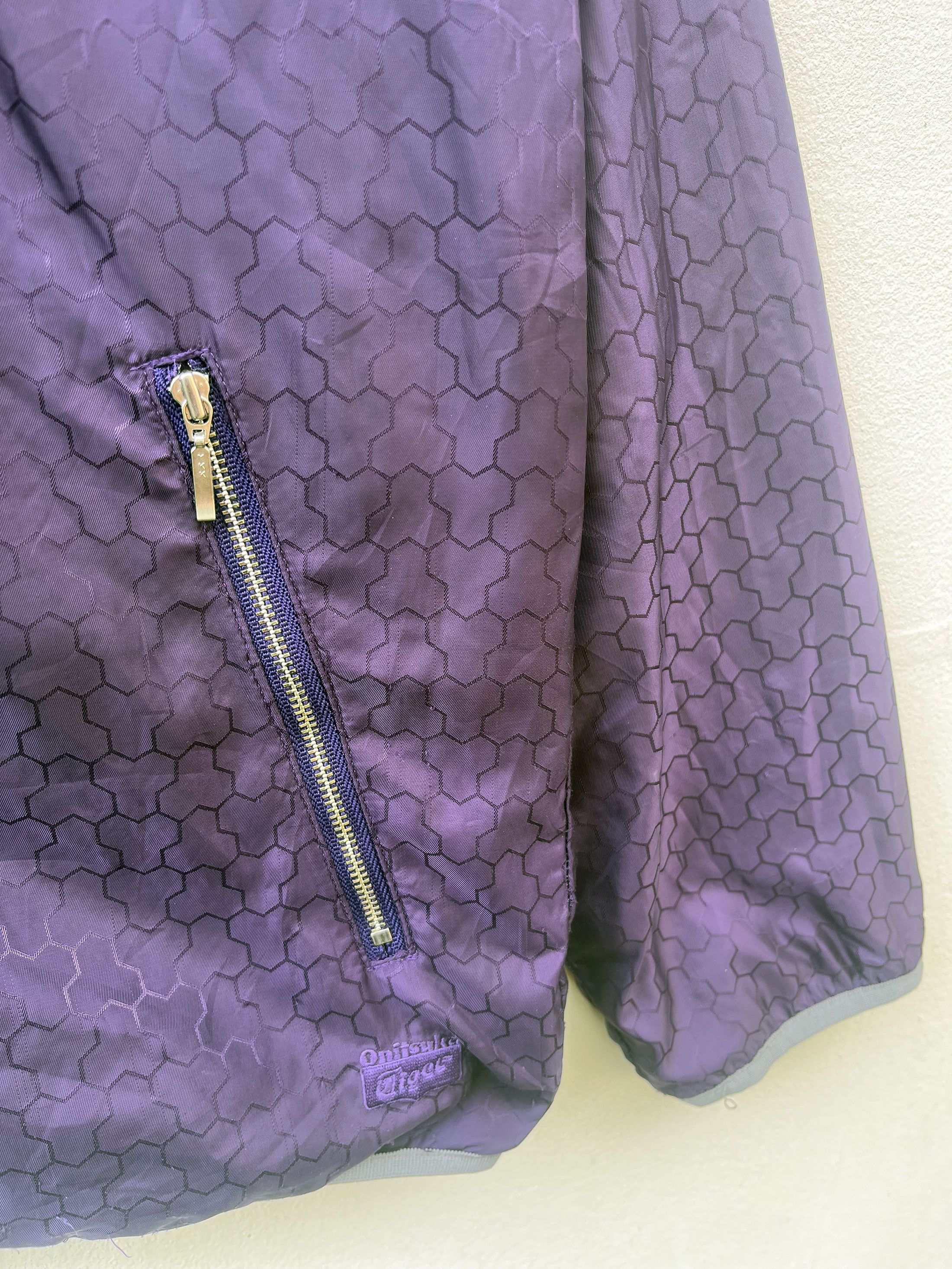 Onitsuka Tiger Onitsuka Tiger Japan Zipper Light Jacket Windbreaker Hoodie Size US L / EU 52-54 / 3 - 2 Thumbnail