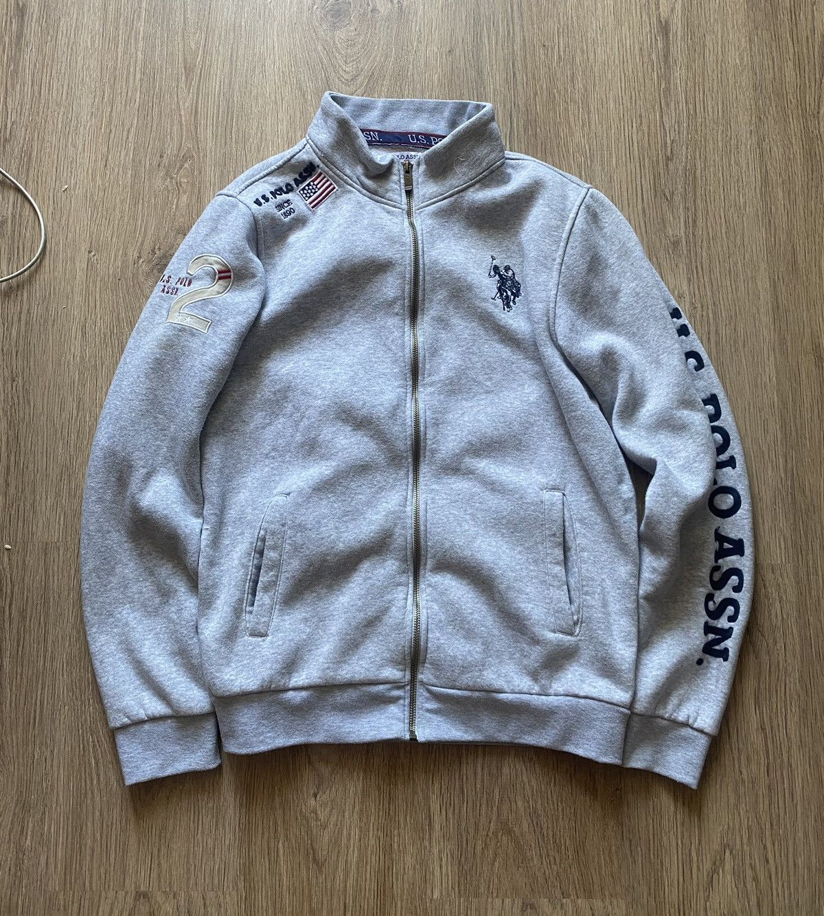 U.S. Polo Assn. × Vintage Chief Keef zip sweatshirt grey USA Size US L / EU 52-54 / 3 - 1 Thumbnail
