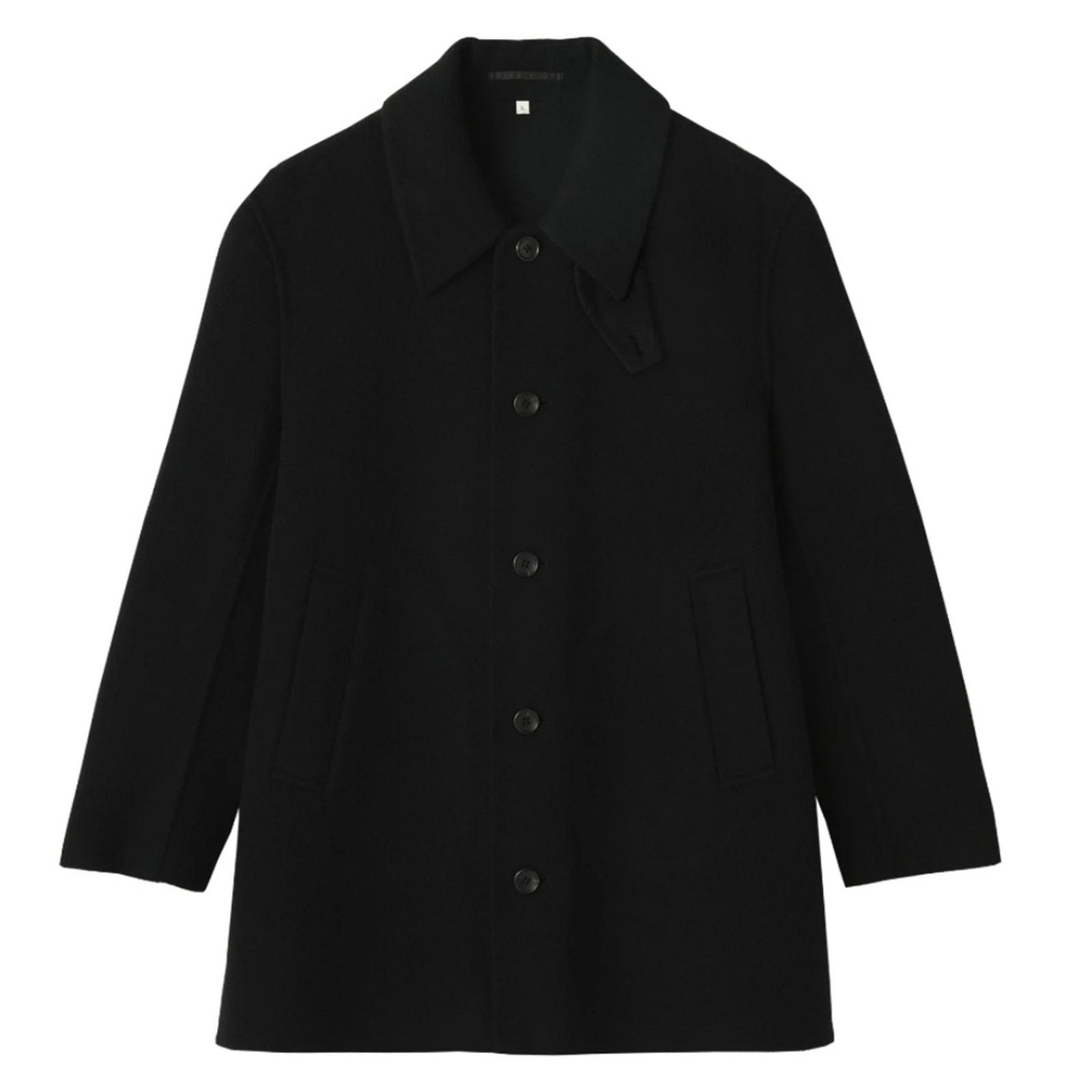 Muji MUJI Labo Cashmere Mix Soutien Collar Coat, Black, Size: L Size US L / EU 52-54 / 3 - 1 Thumbnail