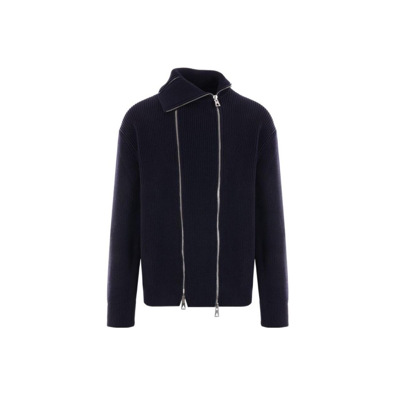 Bottega Veneta Bottega Veneta Ribbed Double Zip Knit Sweater Size S Size US S / EU 44-46 / 1 - 1 Thumbnail