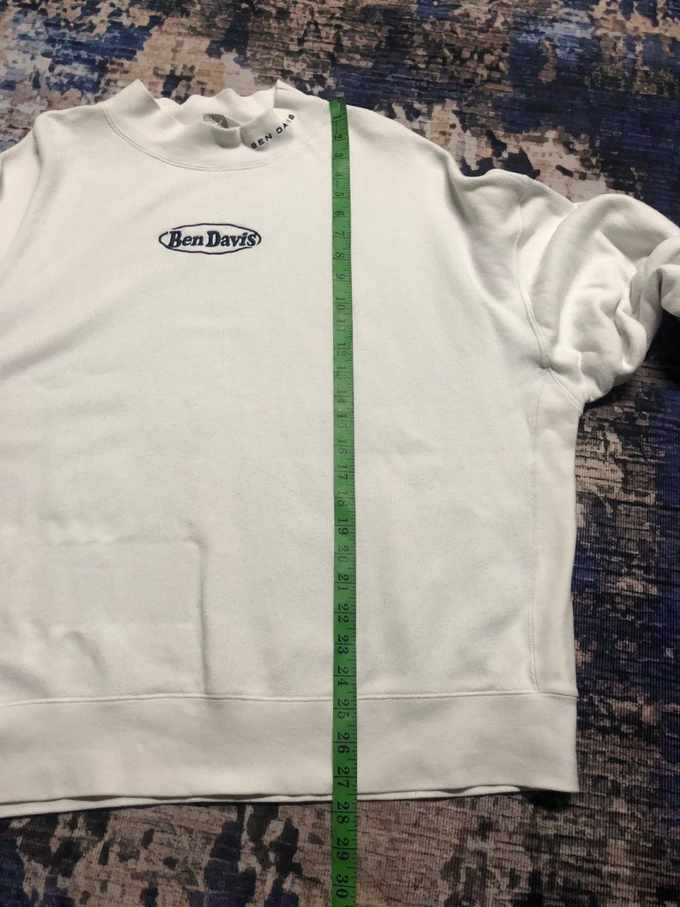 Ben Davis Ben Davis Center Spell Out White Sweatshirt Oversized Style Size US M / EU 48-50 / 2 - 8 Thumbnail