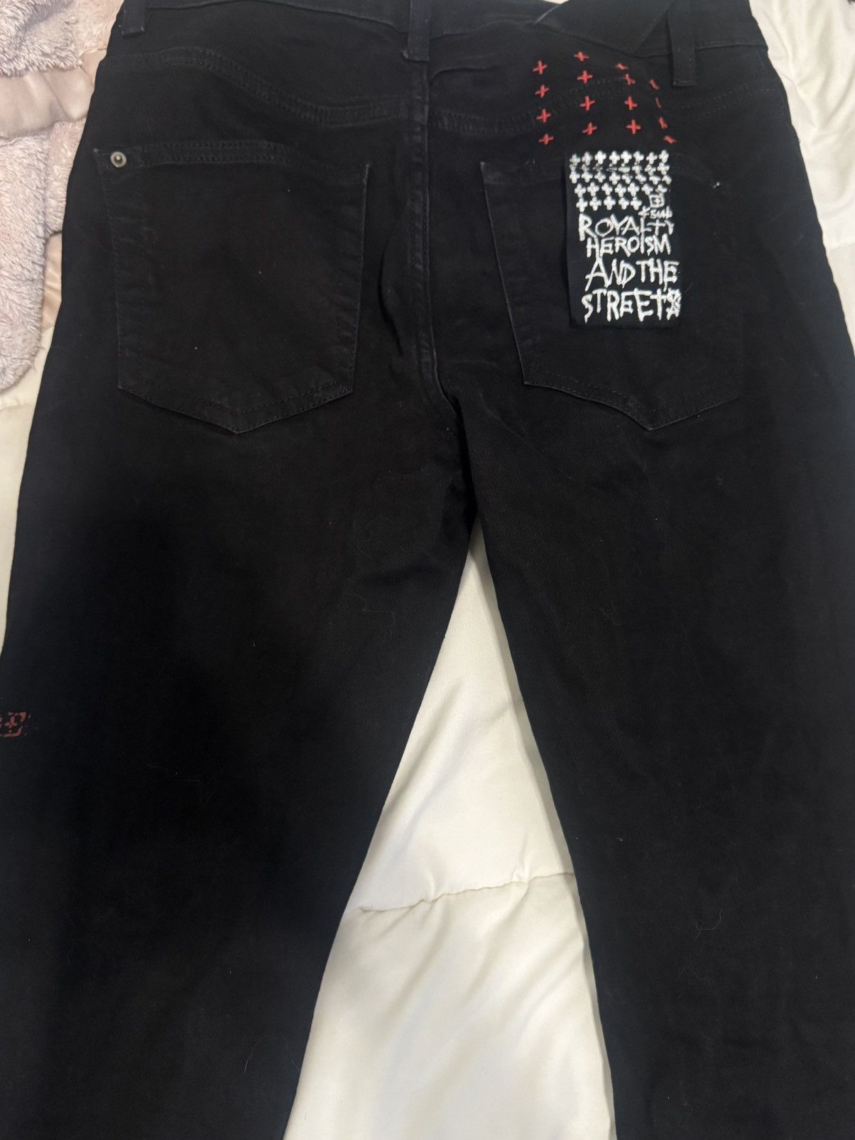 Ksubi Ksubi Mens Jeans, Red/Black Size US 29 - 3 Thumbnail