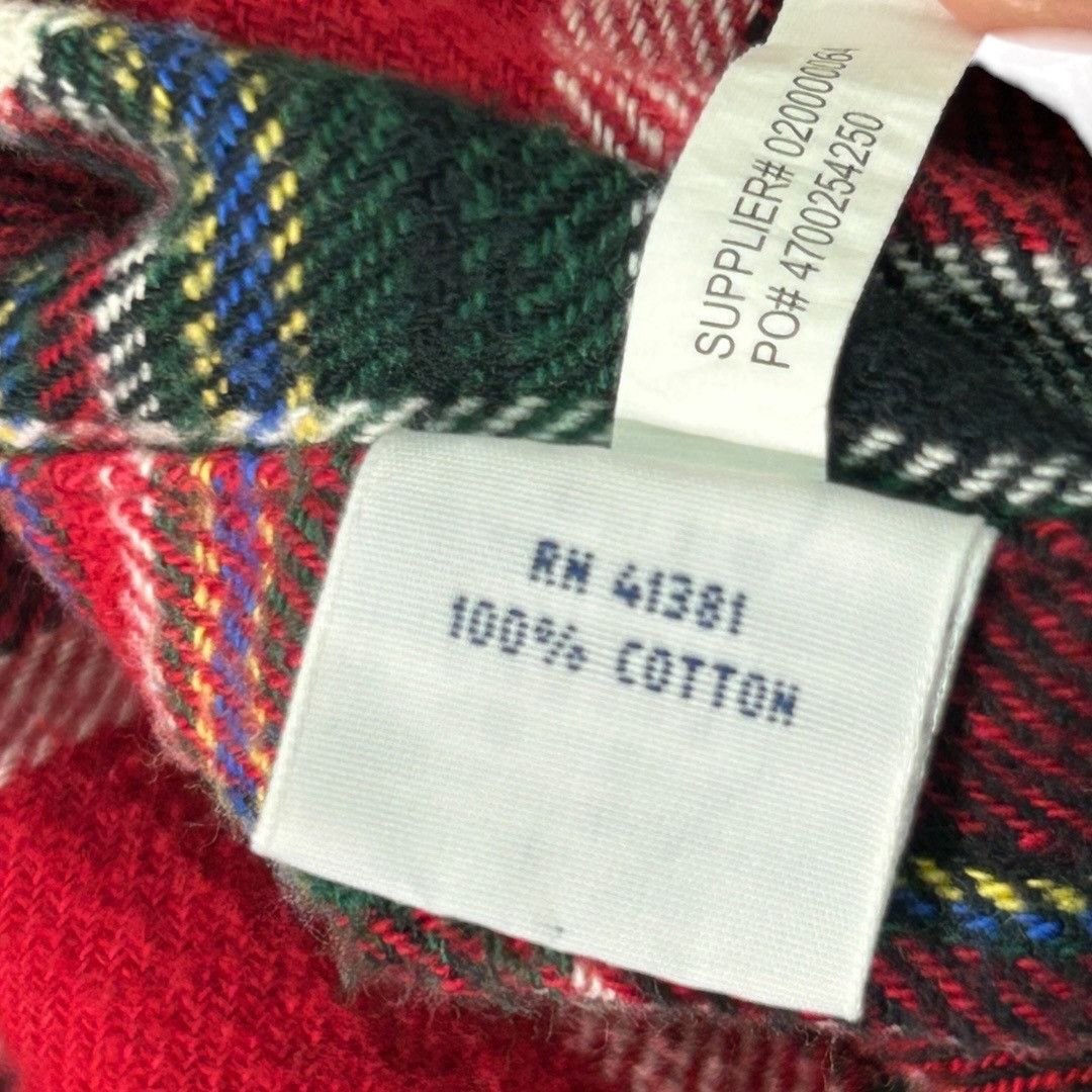 Polo Ralph Lauren Vintage Polo Ralph Lauren Long Sleeve Red Tartan Plaid Flann Size US L / EU 52-54 / 3 - 4 Thumbnail