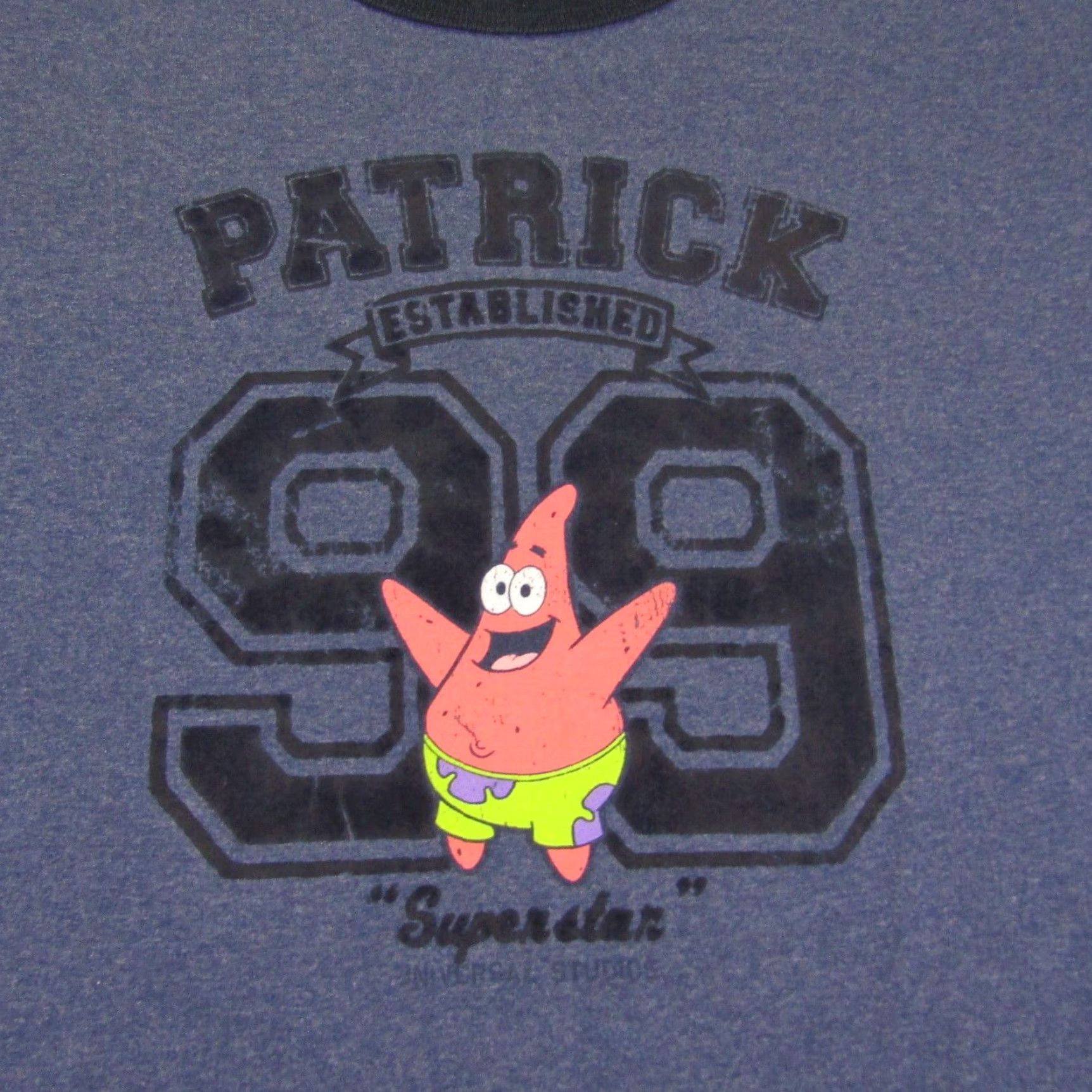 Vintage VINTAGE Universal Spongebob Shirt Mens Large Blue Patrick Star Ringer 2000s Y2K Cartoon T-Shirt Mens Size US L / EU 52-54 / 3 - 2 Thumbnail