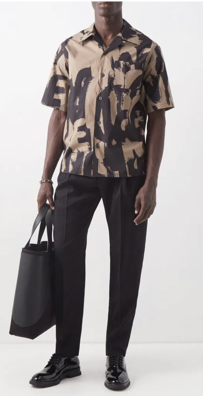 Alexander McQueen Graffiti logo print short sleeve shirt size 15++ Size US M / EU 48-50 / 2 - 4 Thumbnail