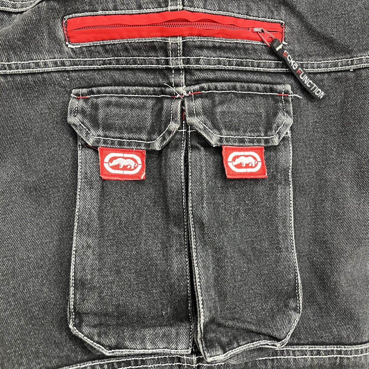 Ecko Unltd. × JNCO × Vintage Y2K Vintage Ecko Unltd Baggy Cargo Jeans Size US 33 - 9 Thumbnail