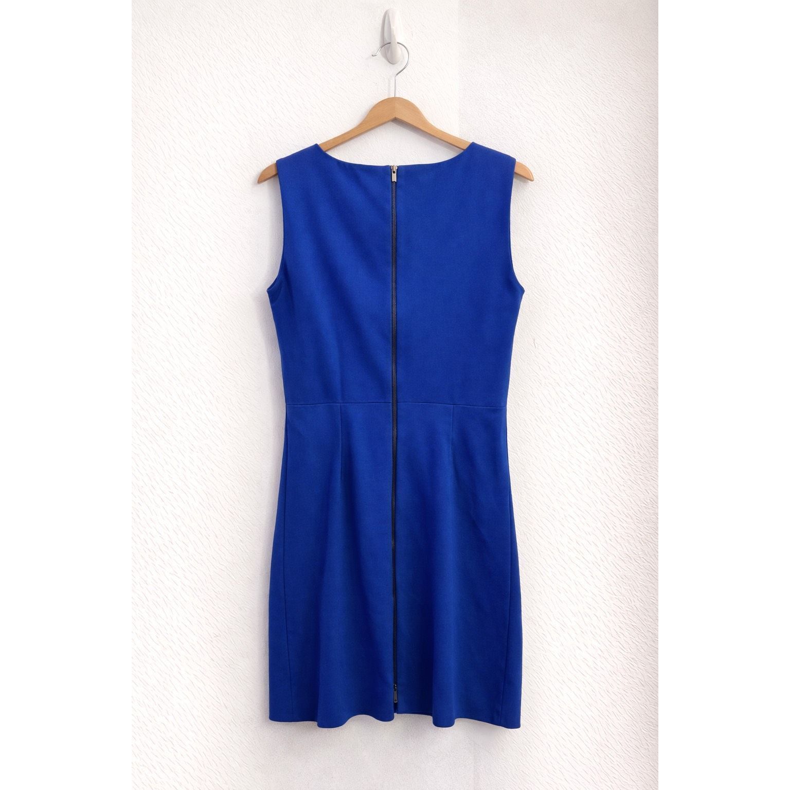 Diane von Furstenberg Diane von Furstenberg Blue Shift Dress Double Zip Sleeveless Size XL / US 12-14 / IT 48-50 - 2 Thumbnail