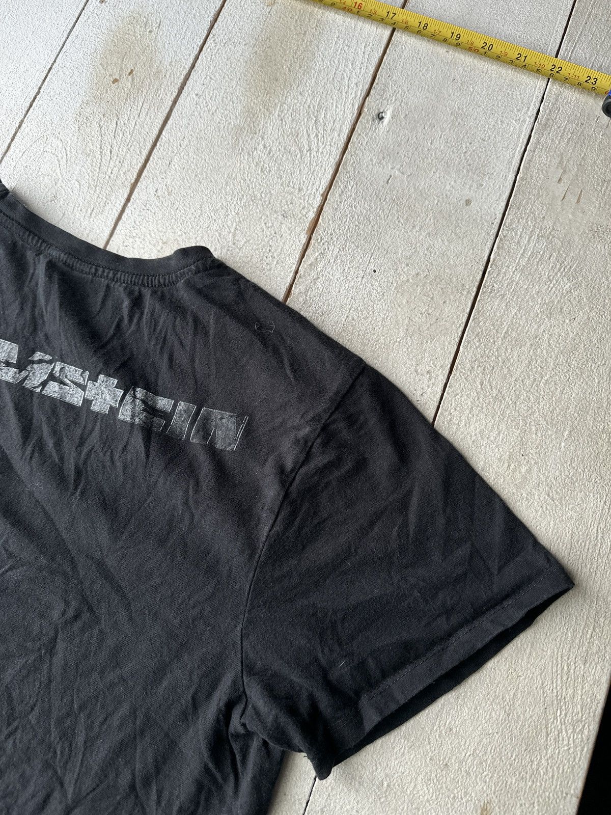 Band Tees RAMMSTEIN🚨 BIG LOGO BLACK TEE RARE ROCK Size M / US 6-8 / IT 42-44 - 11 Thumbnail
