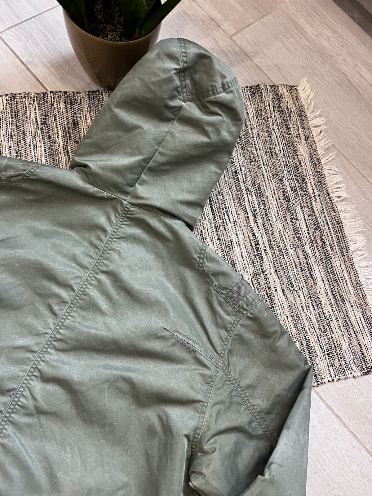 Firetrap × Vintage Vintage Fitetrap Y2K military jacket waxed style green Camo Size US XXL / EU 58 / 5 - 20 Thumbnail