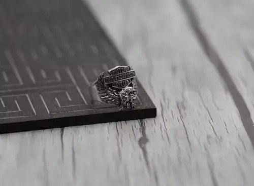 VIBE Silver 925 Harley adjustable ring Size ONE SIZE - 3 Thumbnail