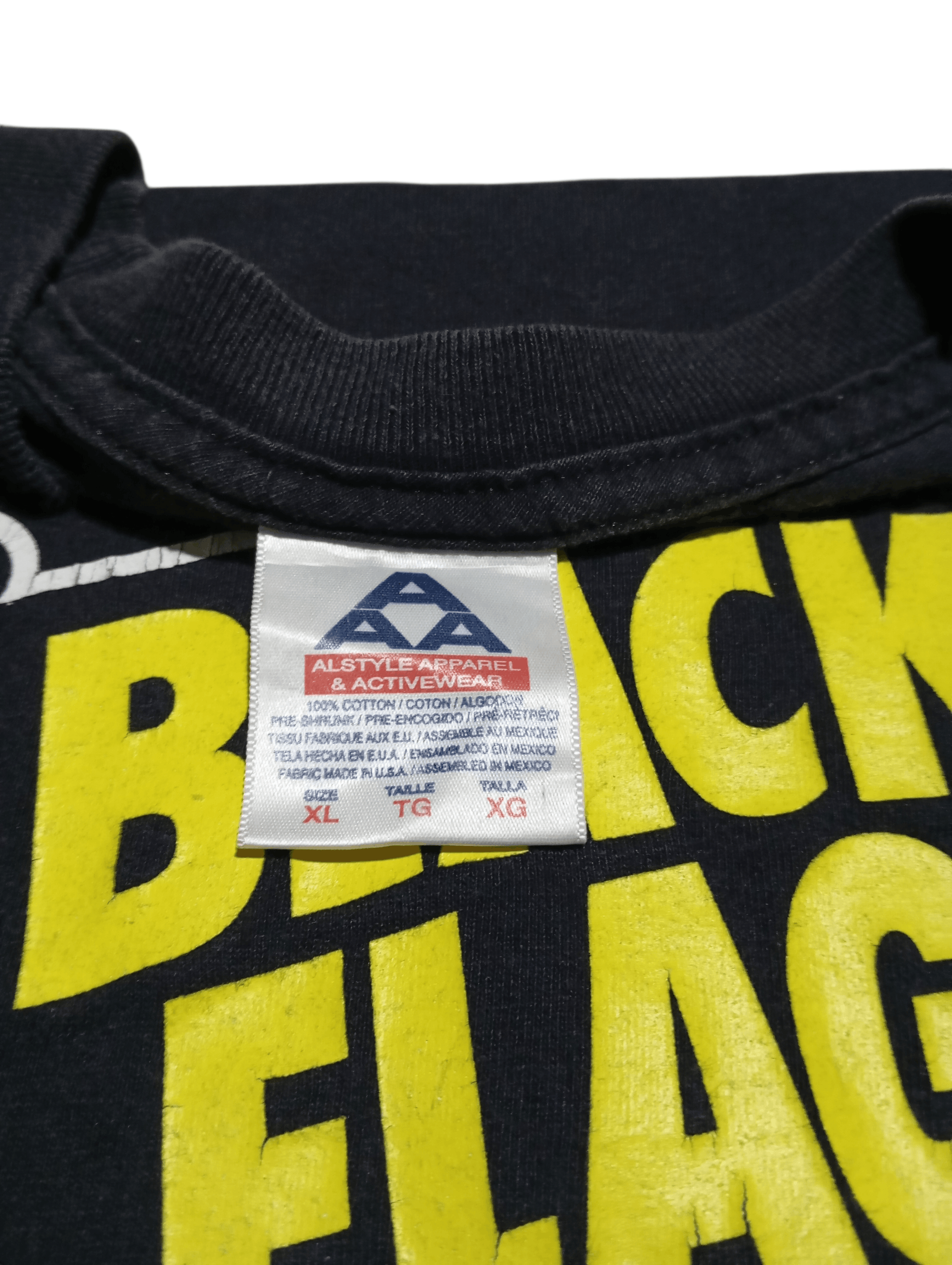 Alstyle Vintage Black Flag Shirt Size US XL / EU 56 / 4 - 2 Thumbnail