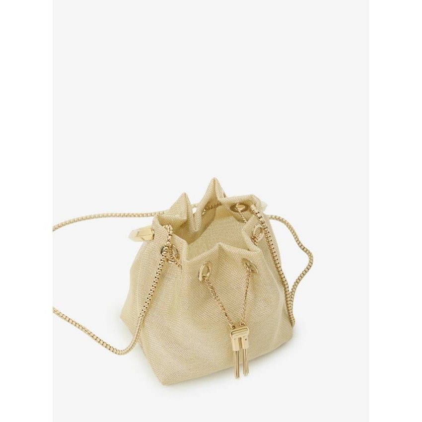 Jimmy Choo JIMMY CHOO Champagne Mesh Bon Bon Bag New & Authentic Size ONE SIZE - 4 Thumbnail