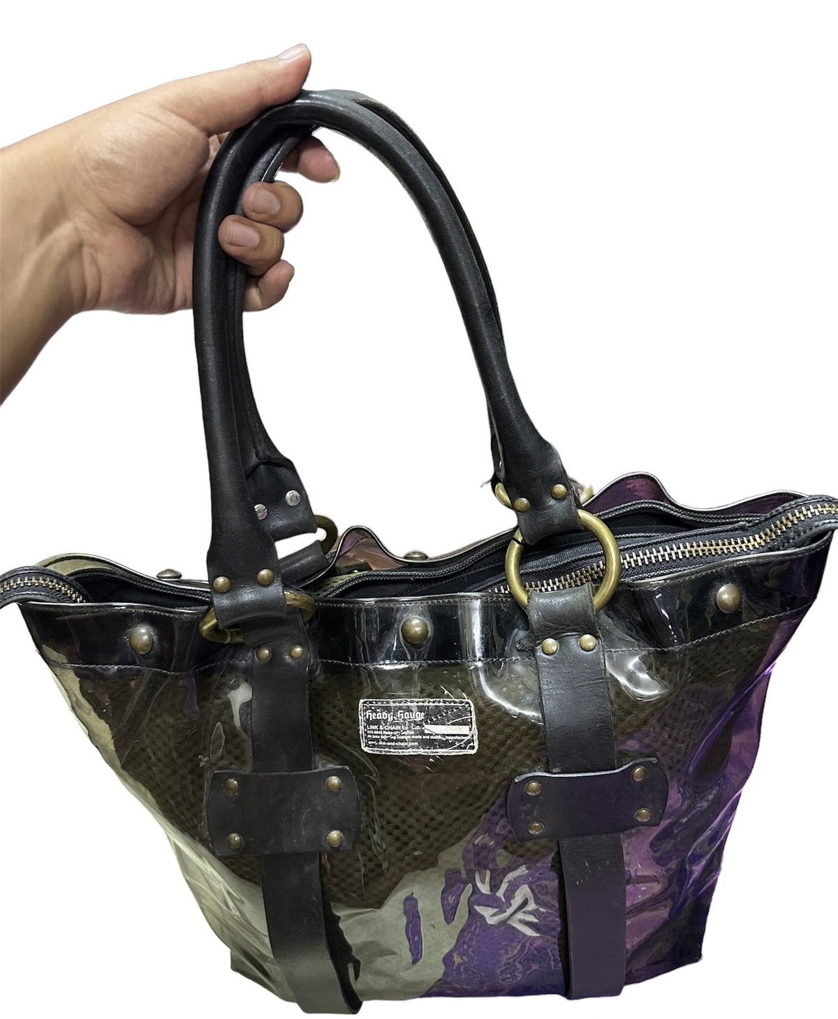 Japanese Brand Link & Chain co ltd heavy gouge tote bag Size ONE SIZE - 2 Thumbnail