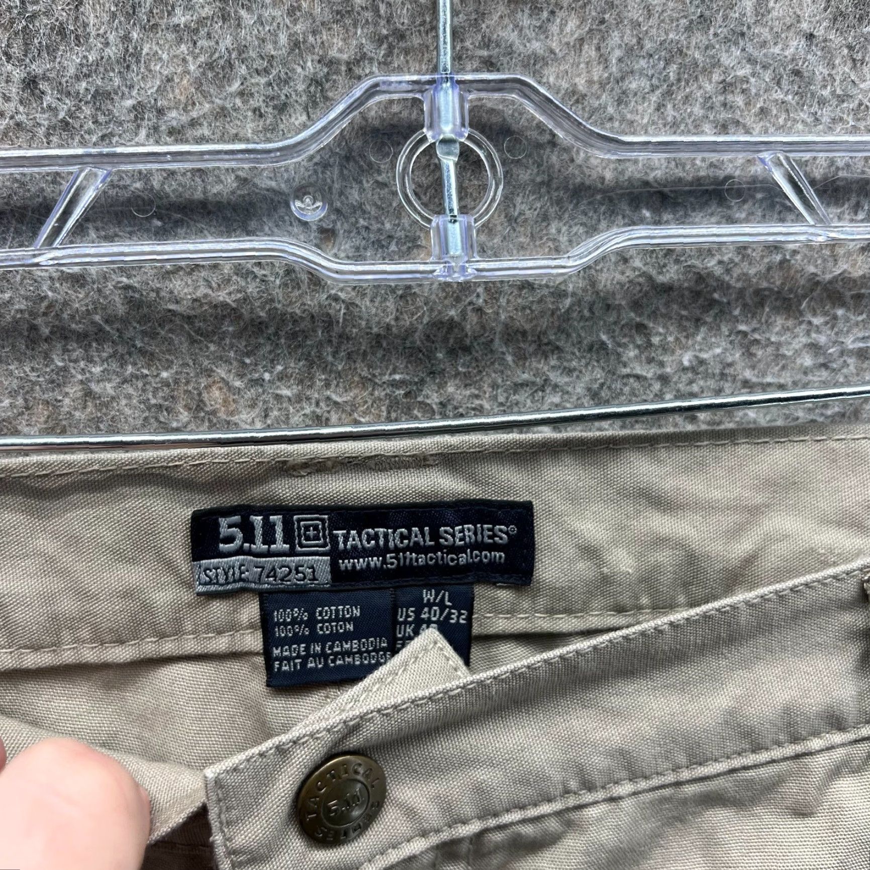 Vintage VINTAGE 5.11 Tactical Pants Mens 40x30 Beige Cargo Utility Ripstop Military Apex 74251 Size US 40 / EU 56 - 7 Thumbnail