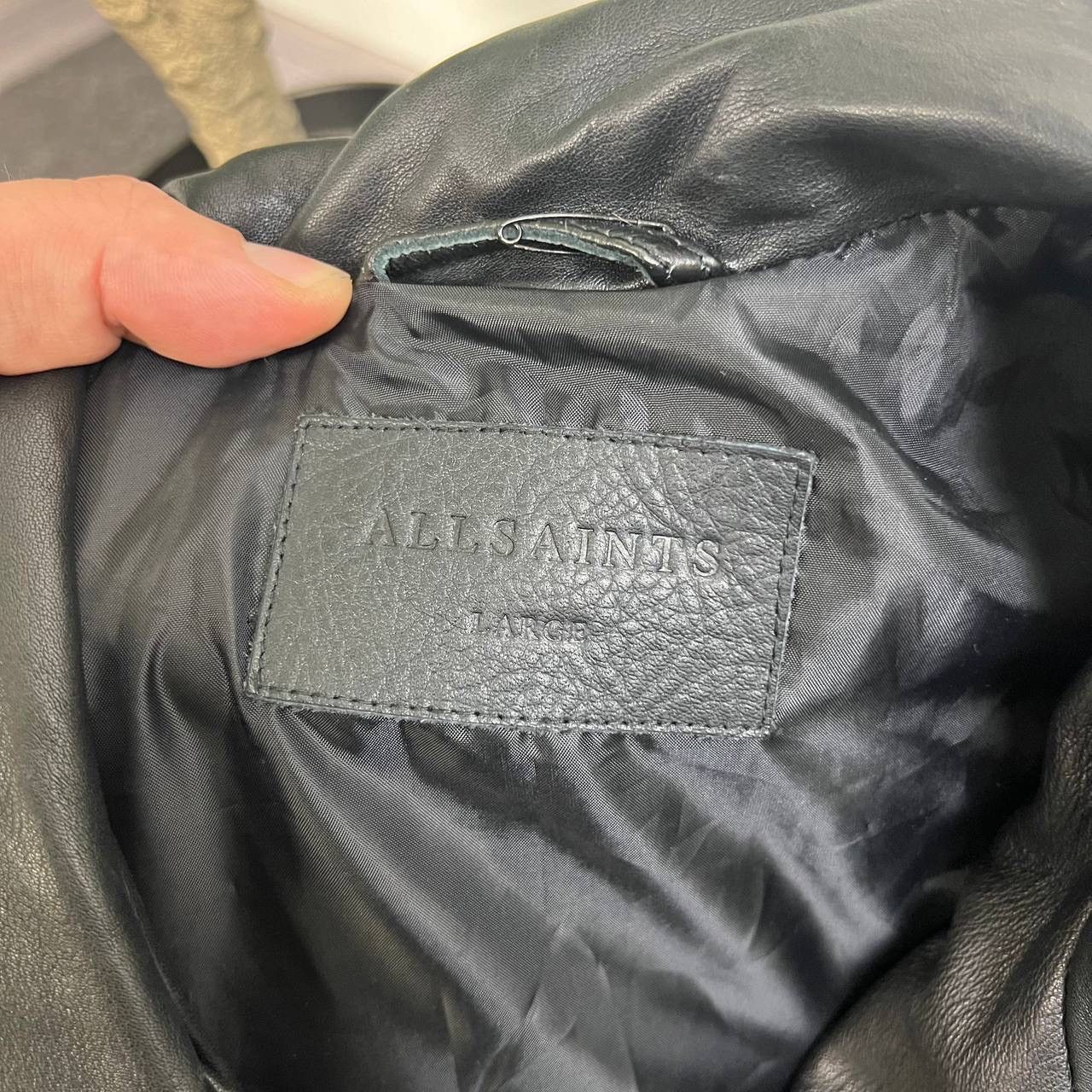 Allsaints Allsaints leather jacket biker luxury Avan gard motorcycle Size L / US 10 / IT 46 - 5 Thumbnail