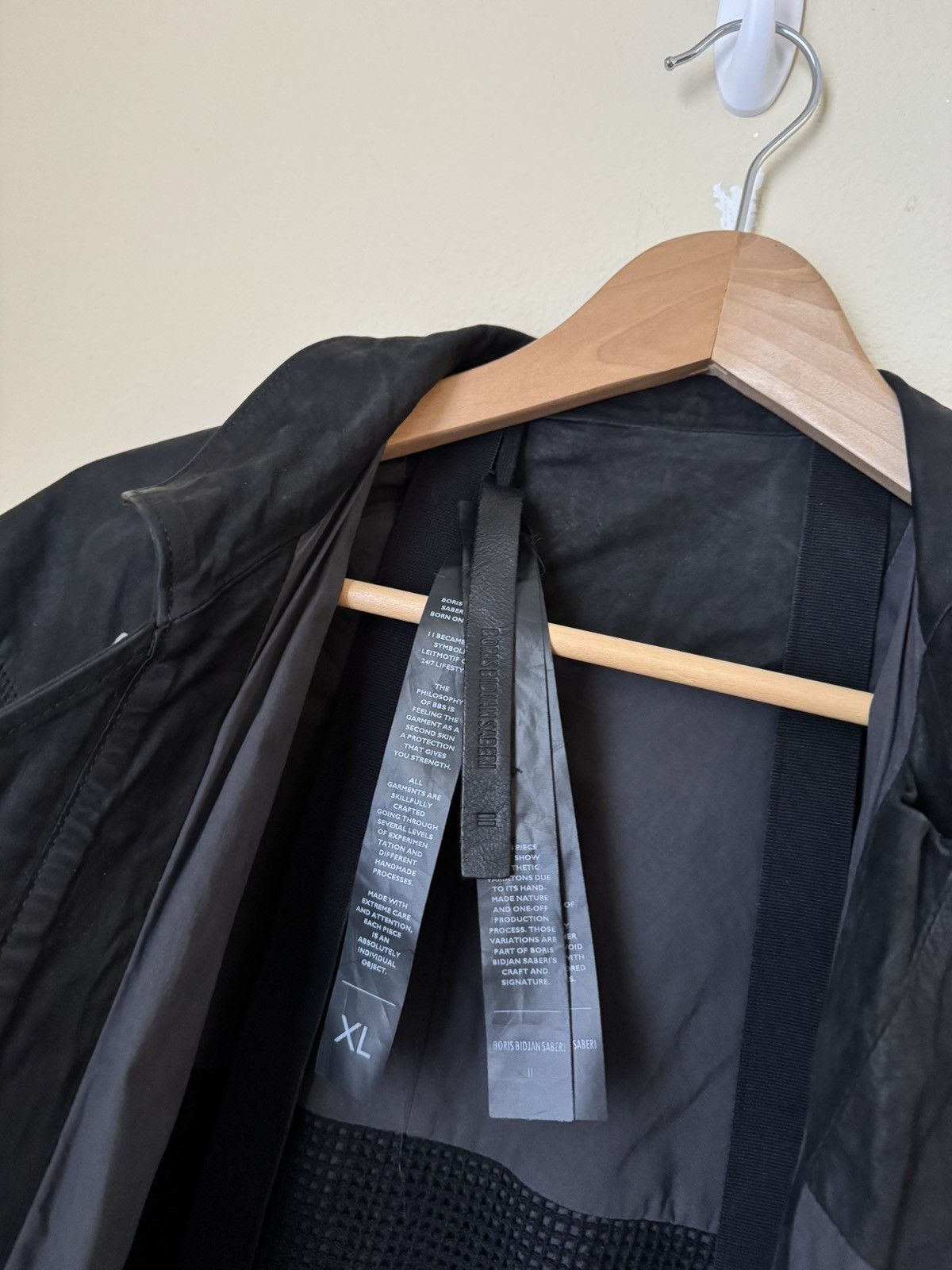 Boris Bidjan Saberi Boris Bidjan Saberi J5 Leather Jacket Black XL Size US XL / EU 56 / 4 - 8 Thumbnail