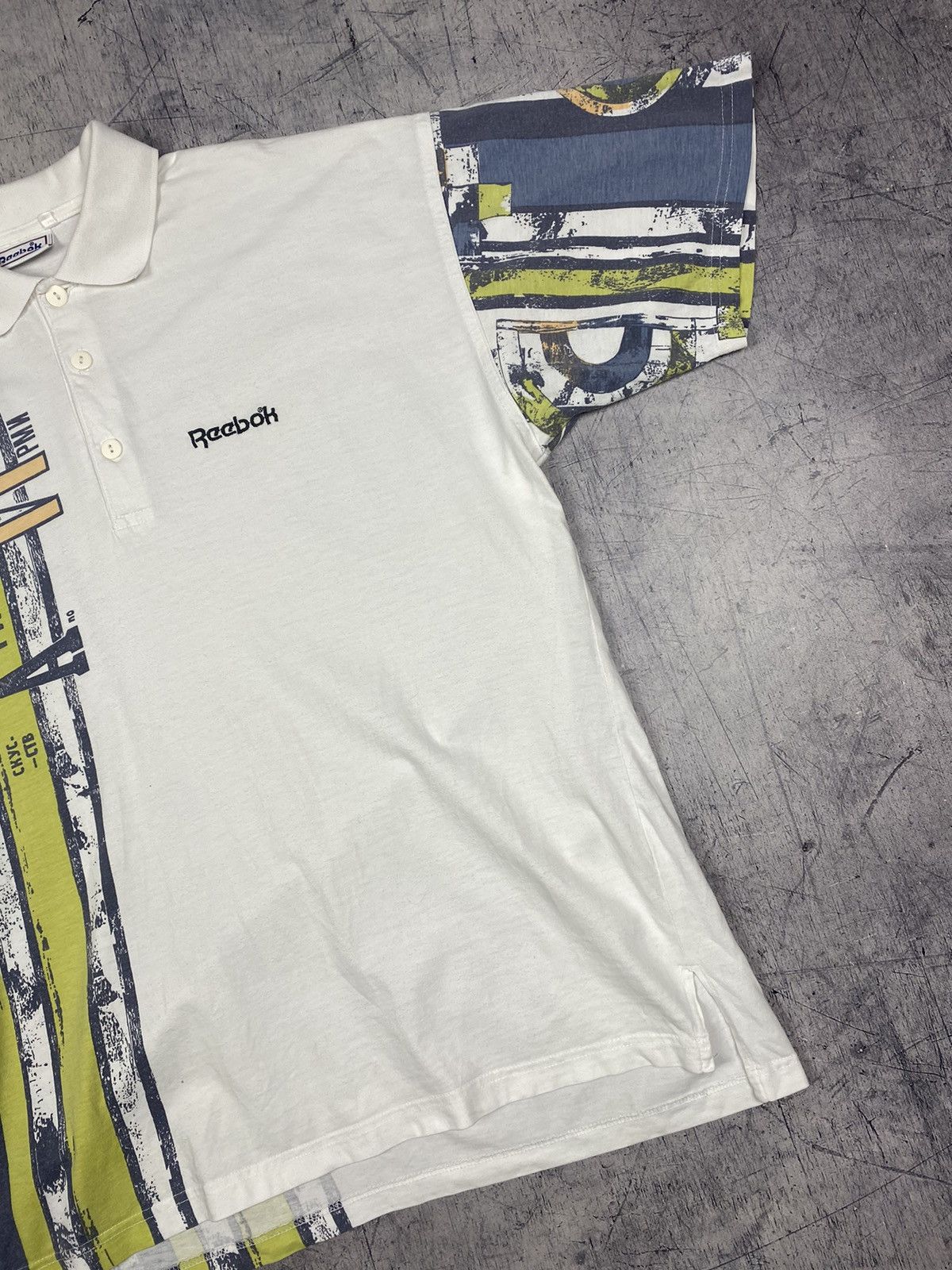 Reebok Vintage 90s Reebok Designer Polo Shirt Size US L / EU 52-54 / 3 - 3 Thumbnail
