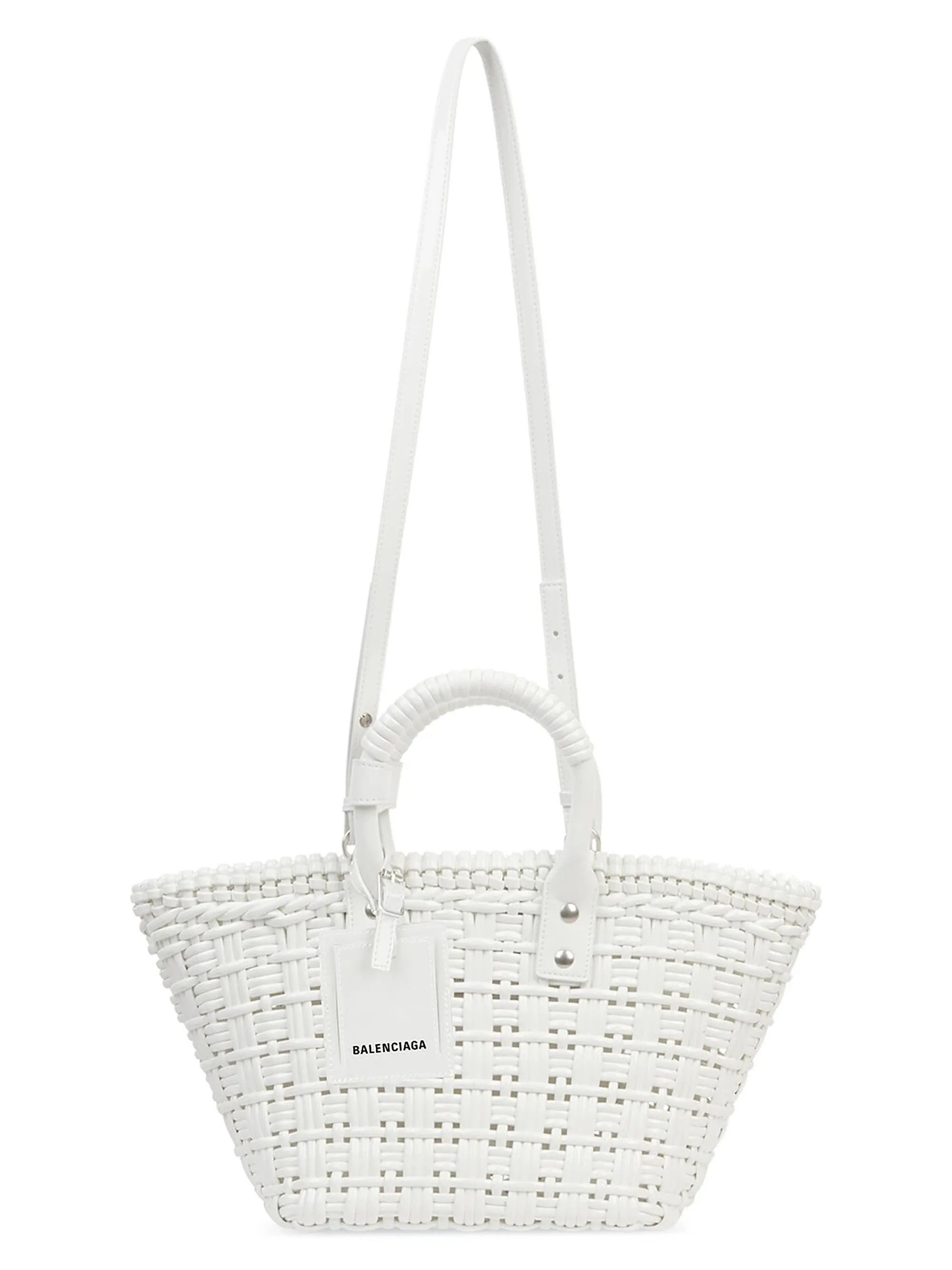Balenciaga o1s1rm0825 Size: OS / Bistro XS Basket With Strap in White Size ONE SIZE - 5 Thumbnail