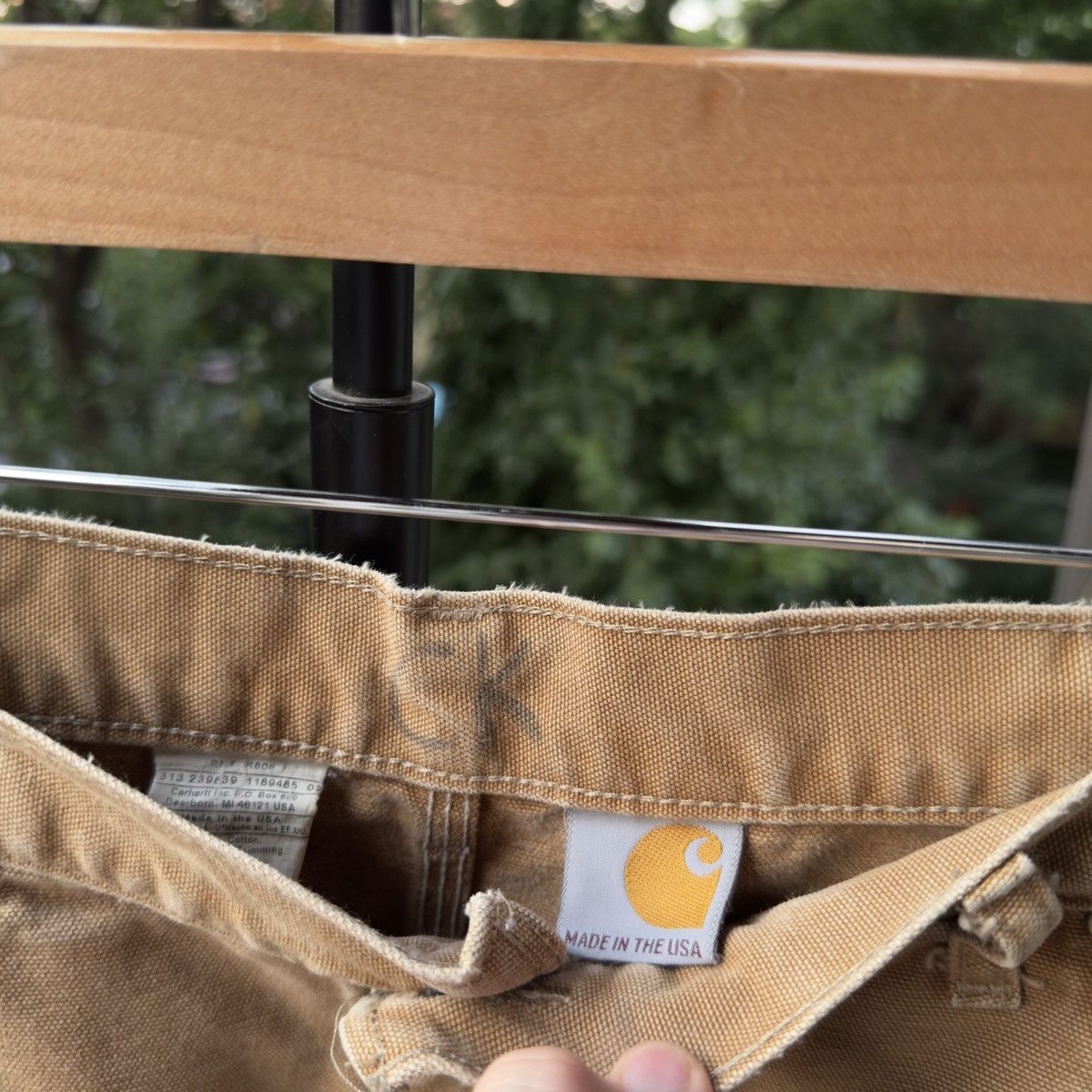 Vintage Thrashed Faded Carhartt Double Knee ERD Grunge Chrome Size US 34 / EU 50 - 3 Thumbnail