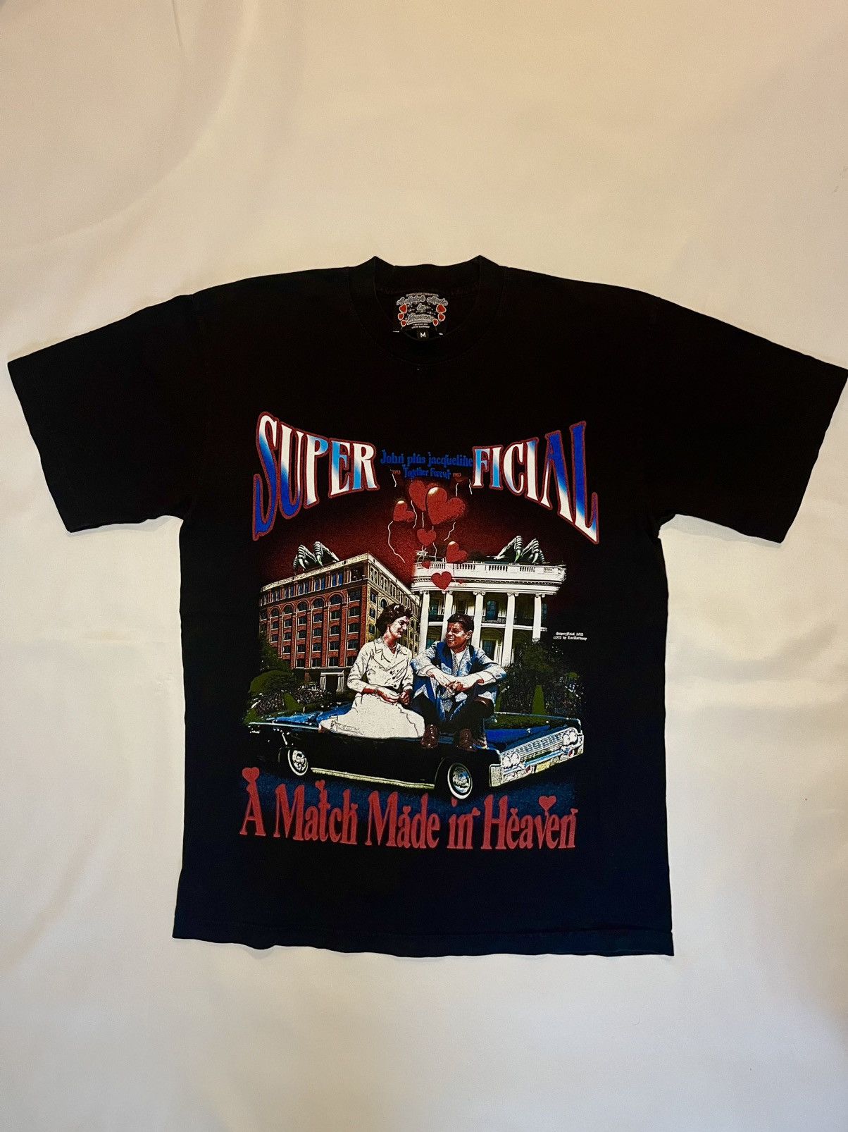 Vintage Superficial “JFK” T-Shirt Size US M / EU 48-50 / 2 - 1 Thumbnail