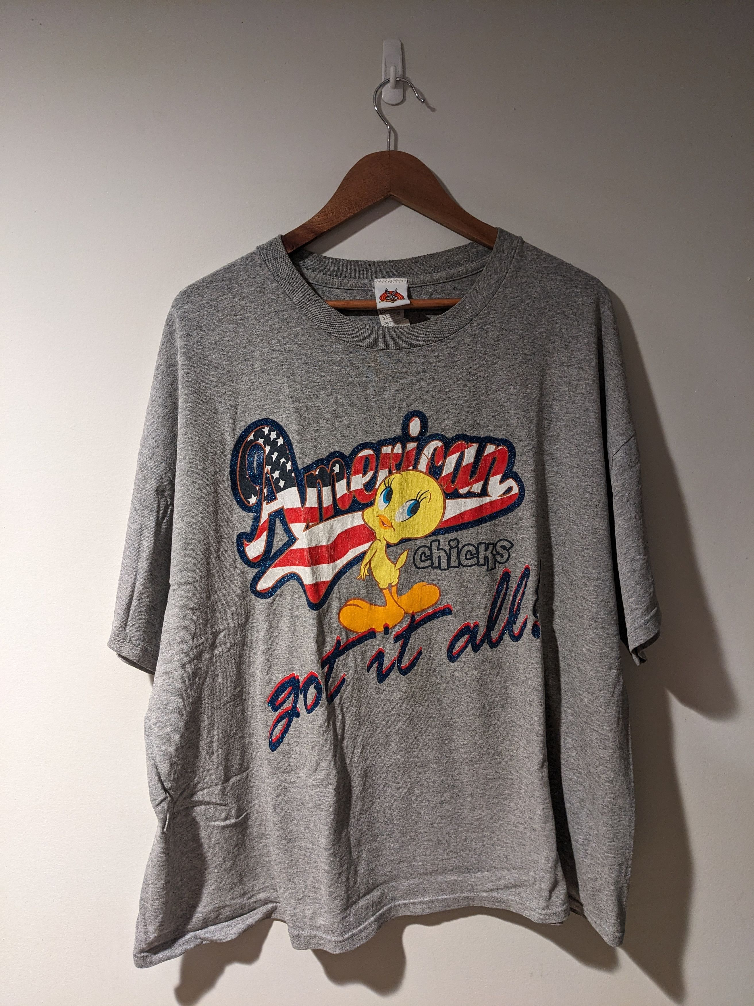 Cartoon Network × Vintage Vintage Y2K Tweety Bird American Chicks Got it All T-Shirt Size US XXL / EU 58 / 5 - 1 Thumbnail