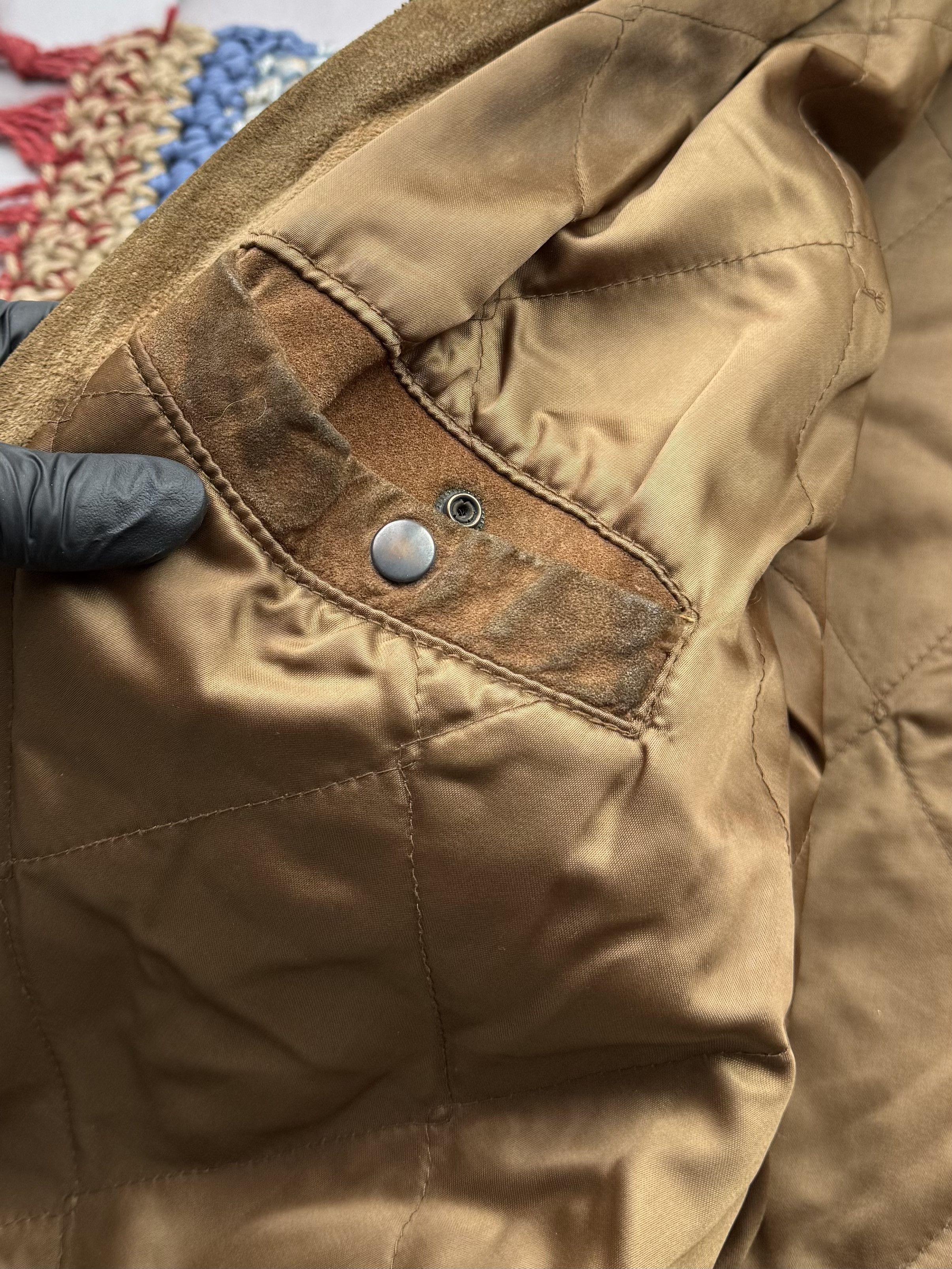 Japanese Brand Vintage Suede Bomber Jacket (E4) Size US M / EU 48-50 / 2 - 11 Thumbnail