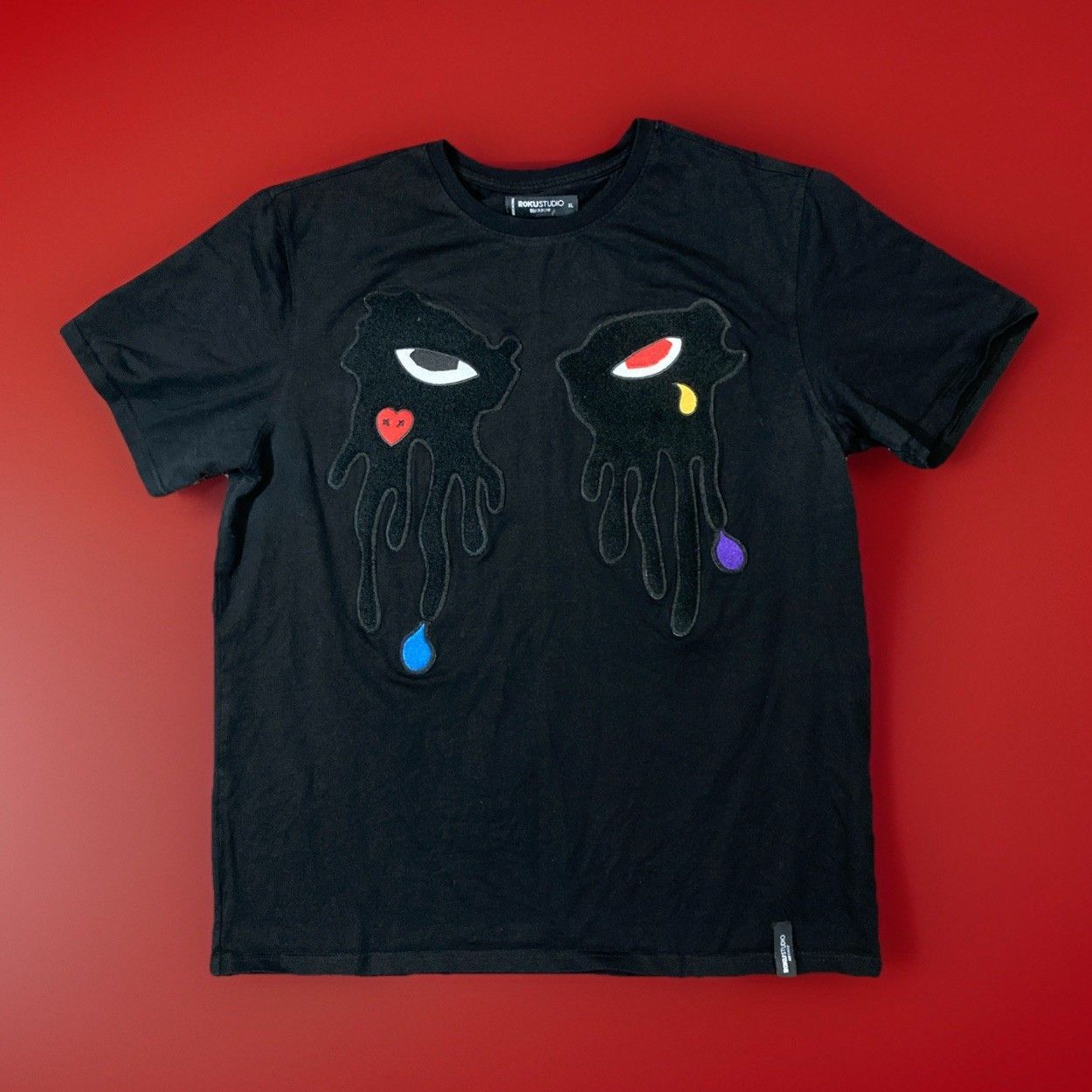 Other Roku Studio Dripping Eyes Tear Drop Black Shirt Size XL Size US XL / EU 56 / 4 - 1 Thumbnail