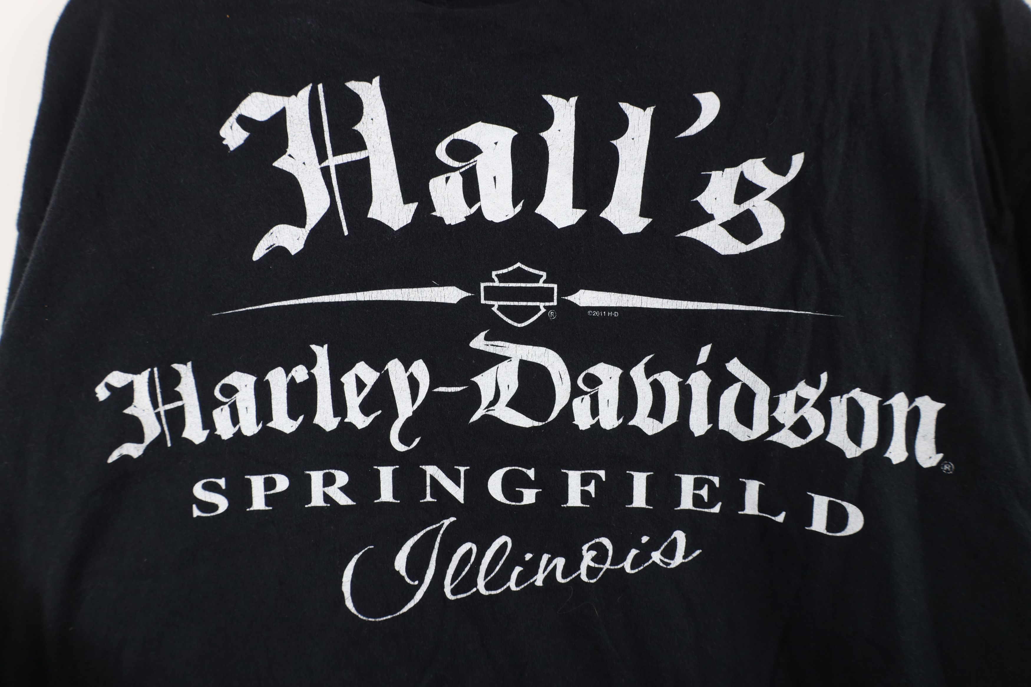 Harley Davidson × Vintage Vintage Y2K Harley Davidson Spell Skull Skeleton T-Shirt USA Size US M / EU 48-50 / 2 - 11 Thumbnail