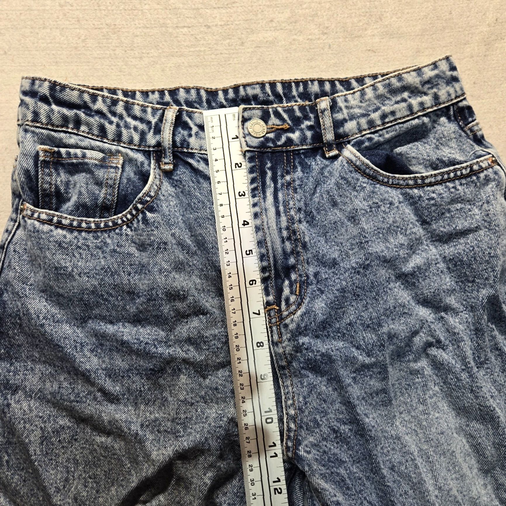 Shein Shein Jeans Blue Denim Pants 5 Pocket Cotton Adult Women's Size L Large Size 36" / US 14 / IT 50 - 6 Thumbnail