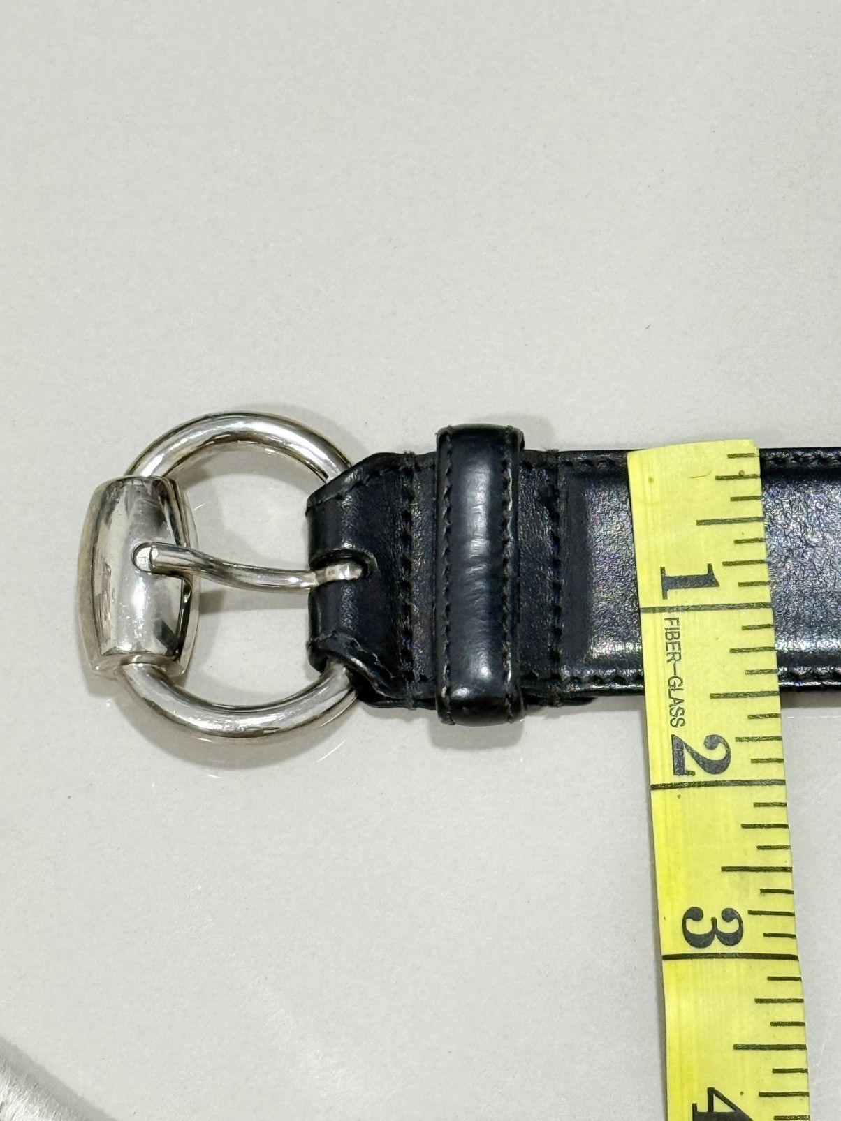 Gucci Gucci Black Leather Belt Size ONE SIZE - 6 Thumbnail