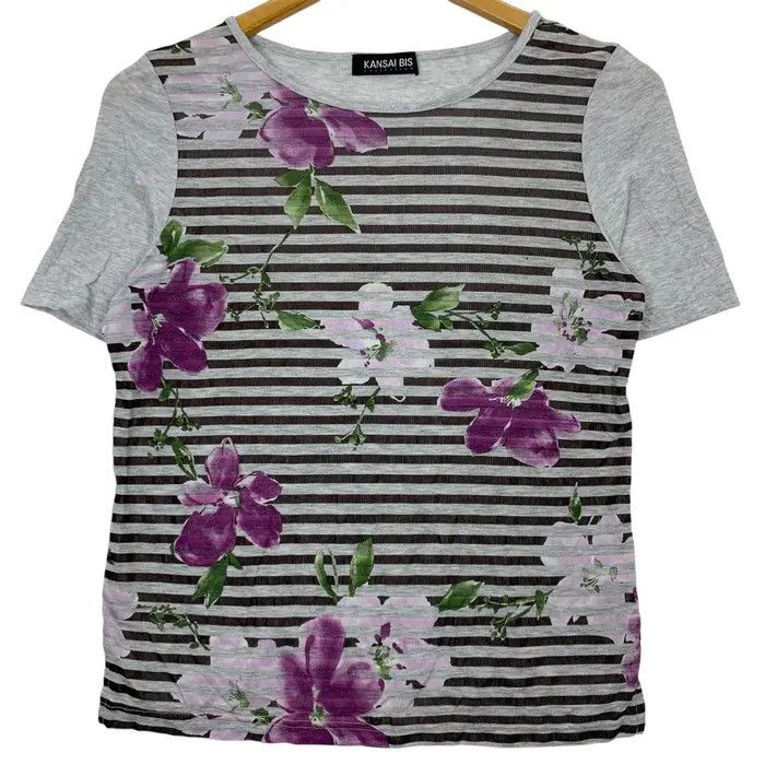 Kansai Yamamoto Vintage 90’ KANSAI YAMAMOTO BIS Collection Flower Art Size US XS / EU 42 / 0 - 2 Thumbnail
