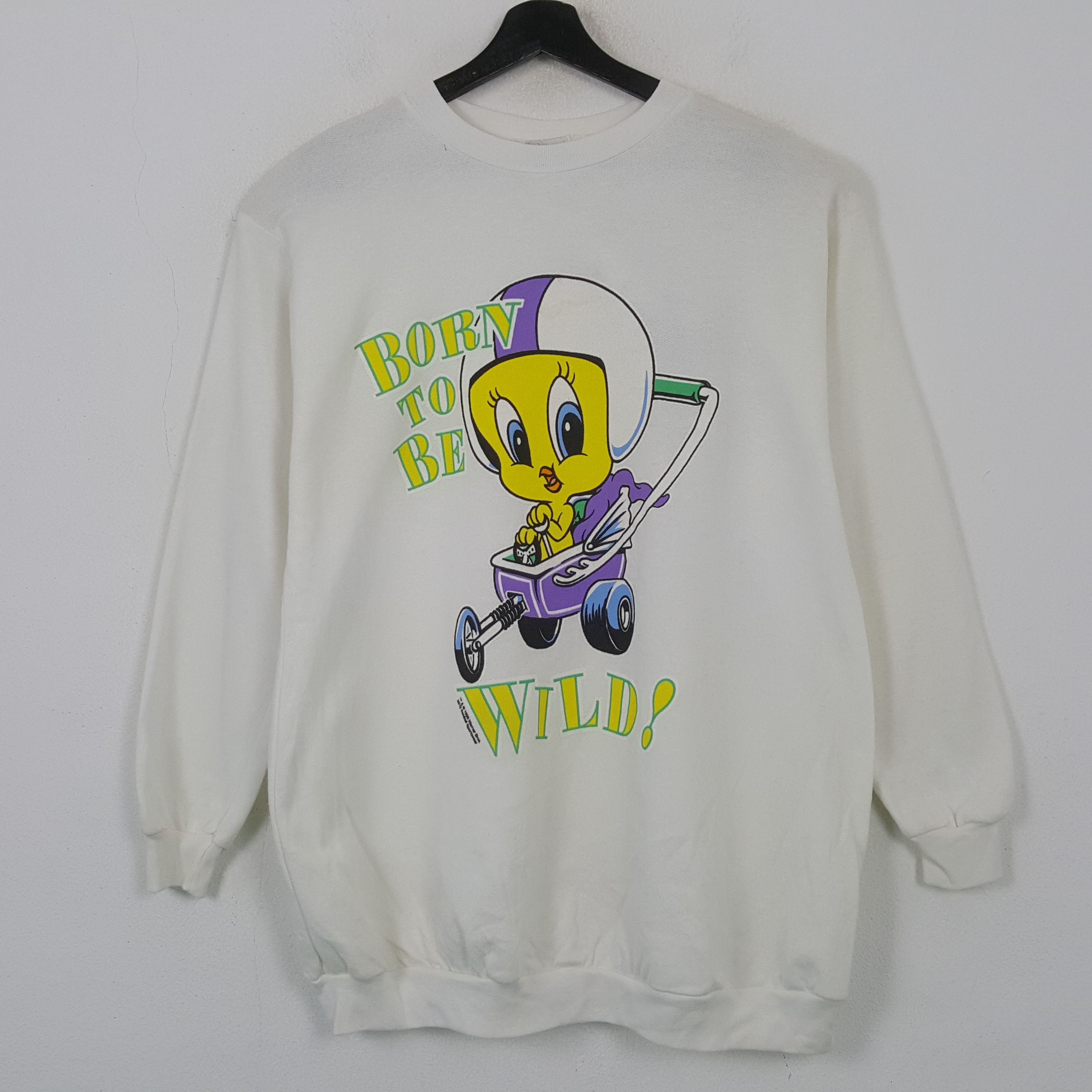 Vintage Tweety Warner Bros Vintage Sweatshirt RR6 Size US M / EU 48-50 / 2 - 1 Thumbnail